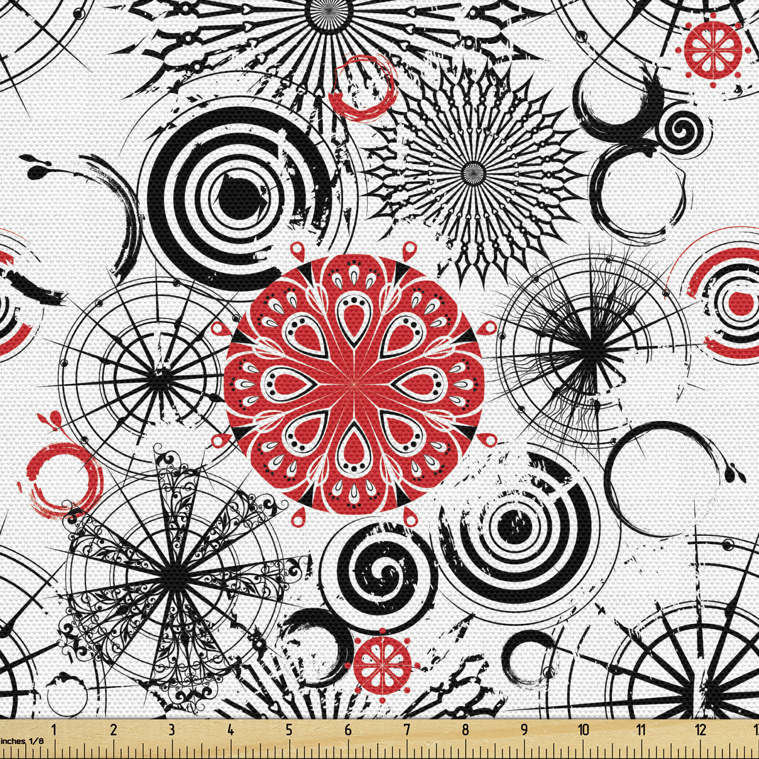 Ambesonne Grunge Fabric by the Yard Decorative Upholstery Home Accents - Picture 81 of 164