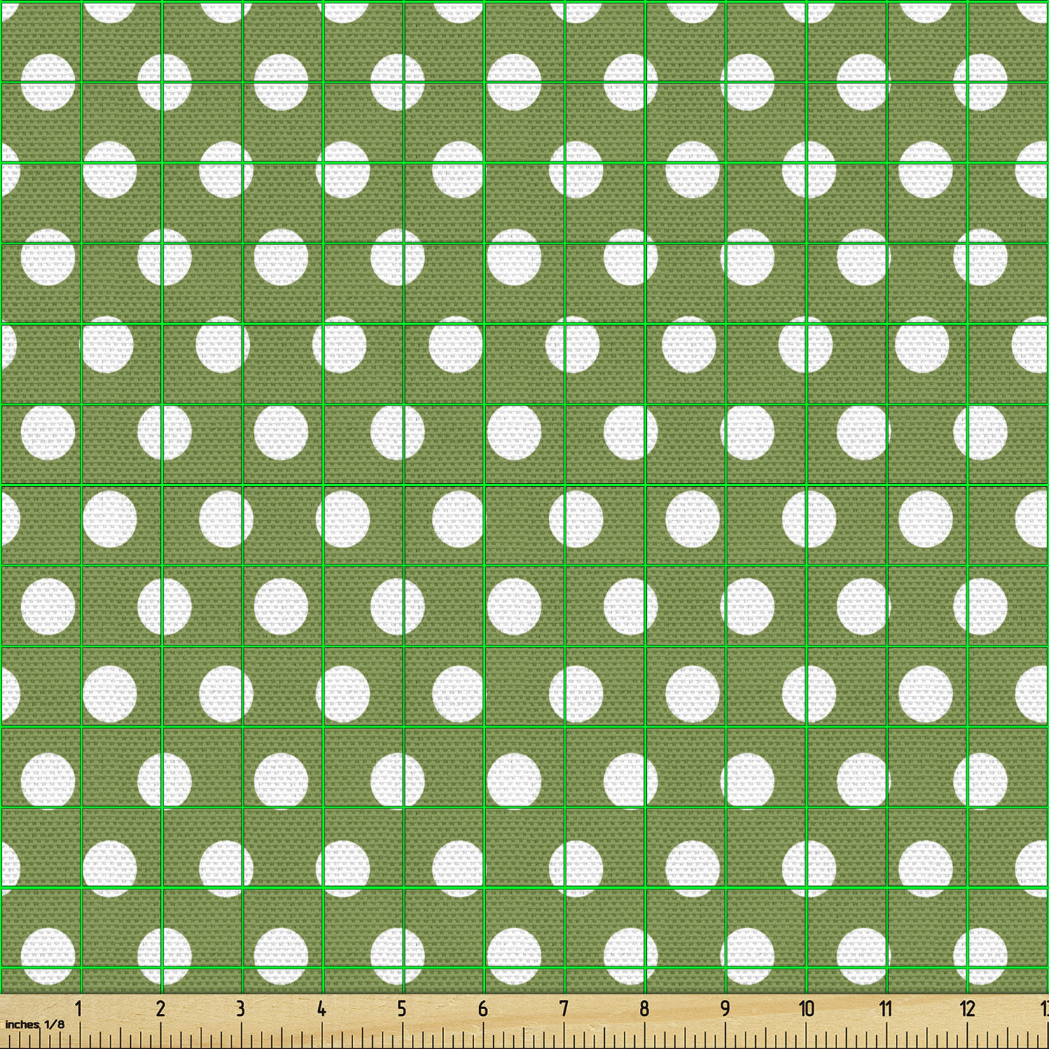 Acentos para el hogar tapicería decorativa de tela verde Ambesonne - Imagen 162 de 164