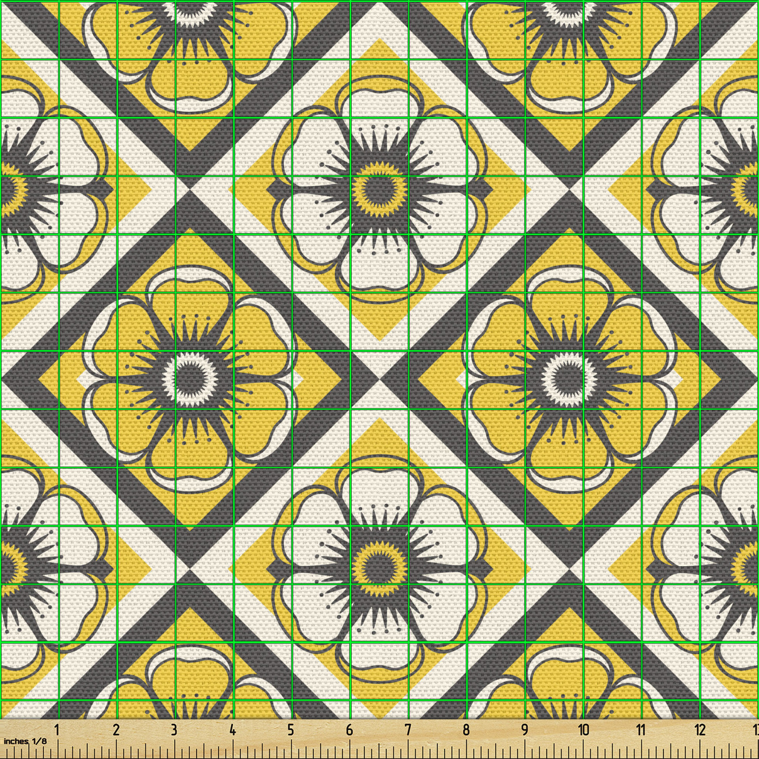 Ambesonne Spring Fabric by the Yard Decorative Upholstery Home Accents - Picture 162 of 164