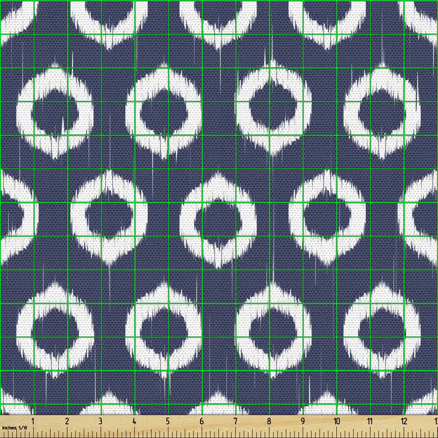 Ambesonne Blue Print Fabric by the Yard Decorative Upholstery Home Accents - Picture 82 of 164