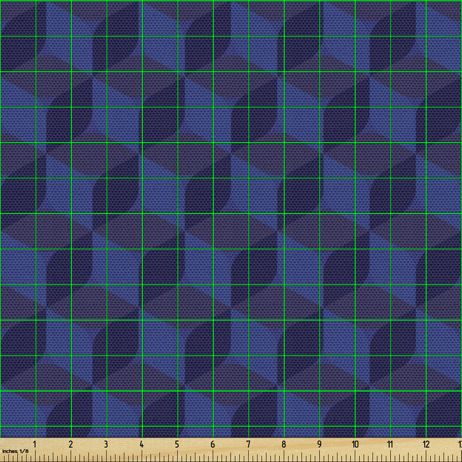 Ambesonne Blue Print Fabric by the Yard Decorative Upholstery Home Accents - Picture 86 of 164