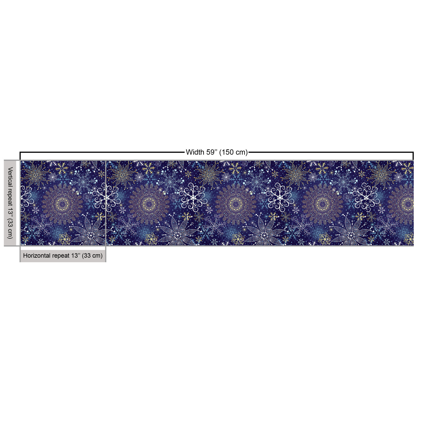 Ambesonne Blue Print Fabric by the Yard Decorative Upholstery Home Accents - Picture 135 of 164