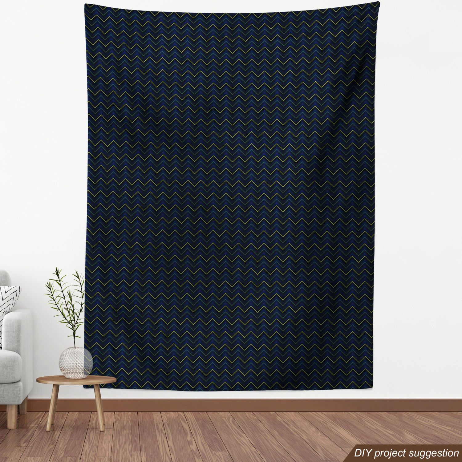 Ambesonne Blue Print Fabric by the Yard Decorative Upholstery Home Accents - Picture 44 of 164