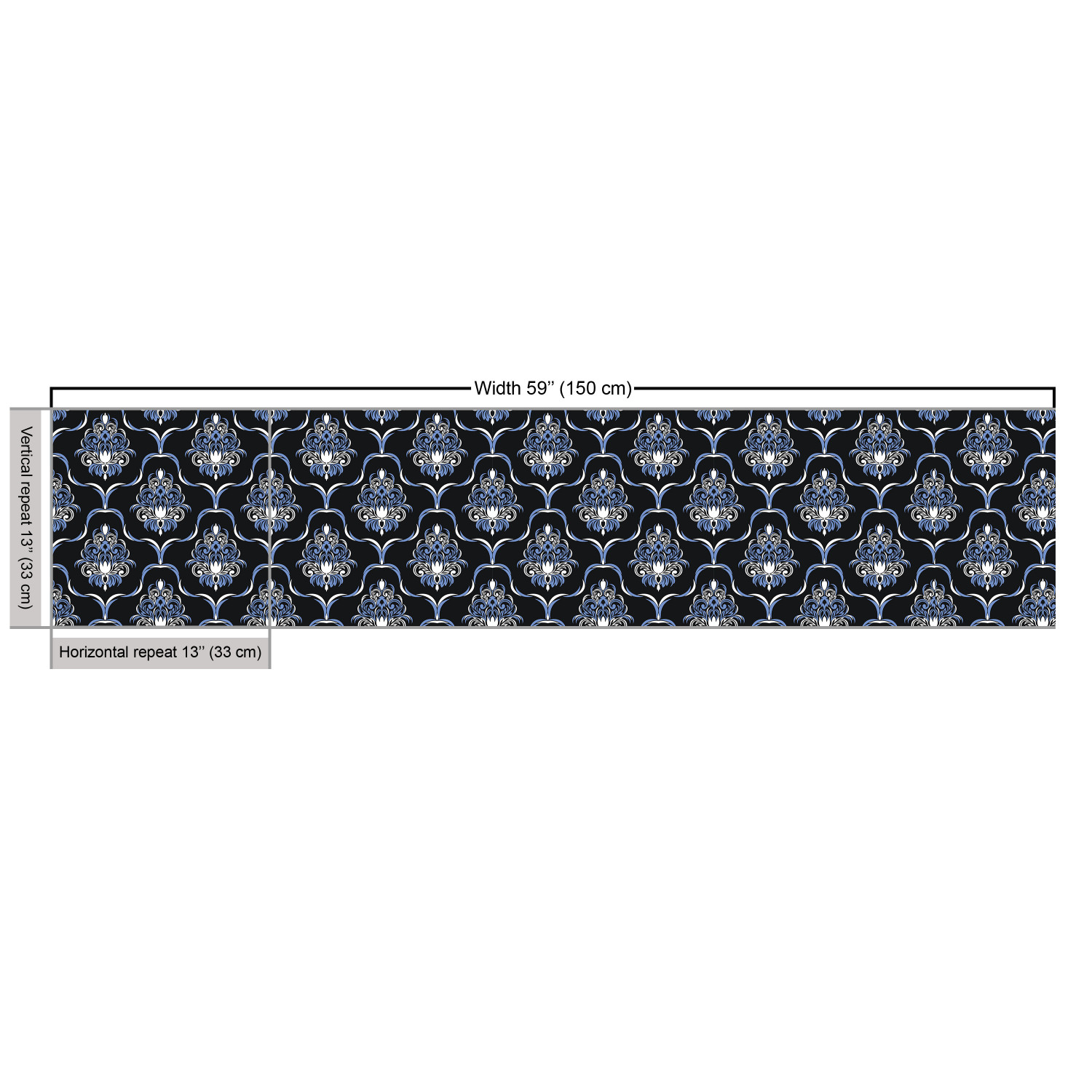 Ambesonne Blue Print Fabric by the Yard Decorative Upholstery Home Accents - Picture 159 of 164