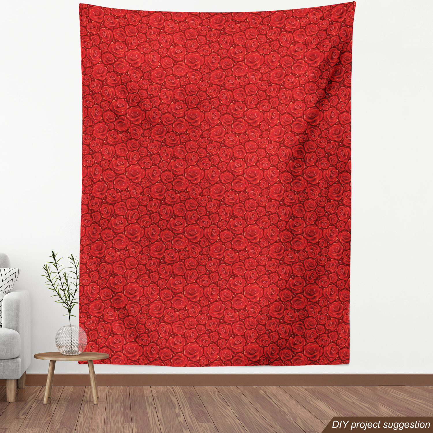 Ambesonne Rose Fabric by the Yard Decorative Upholstery Home Accents - Picture 72 of 164