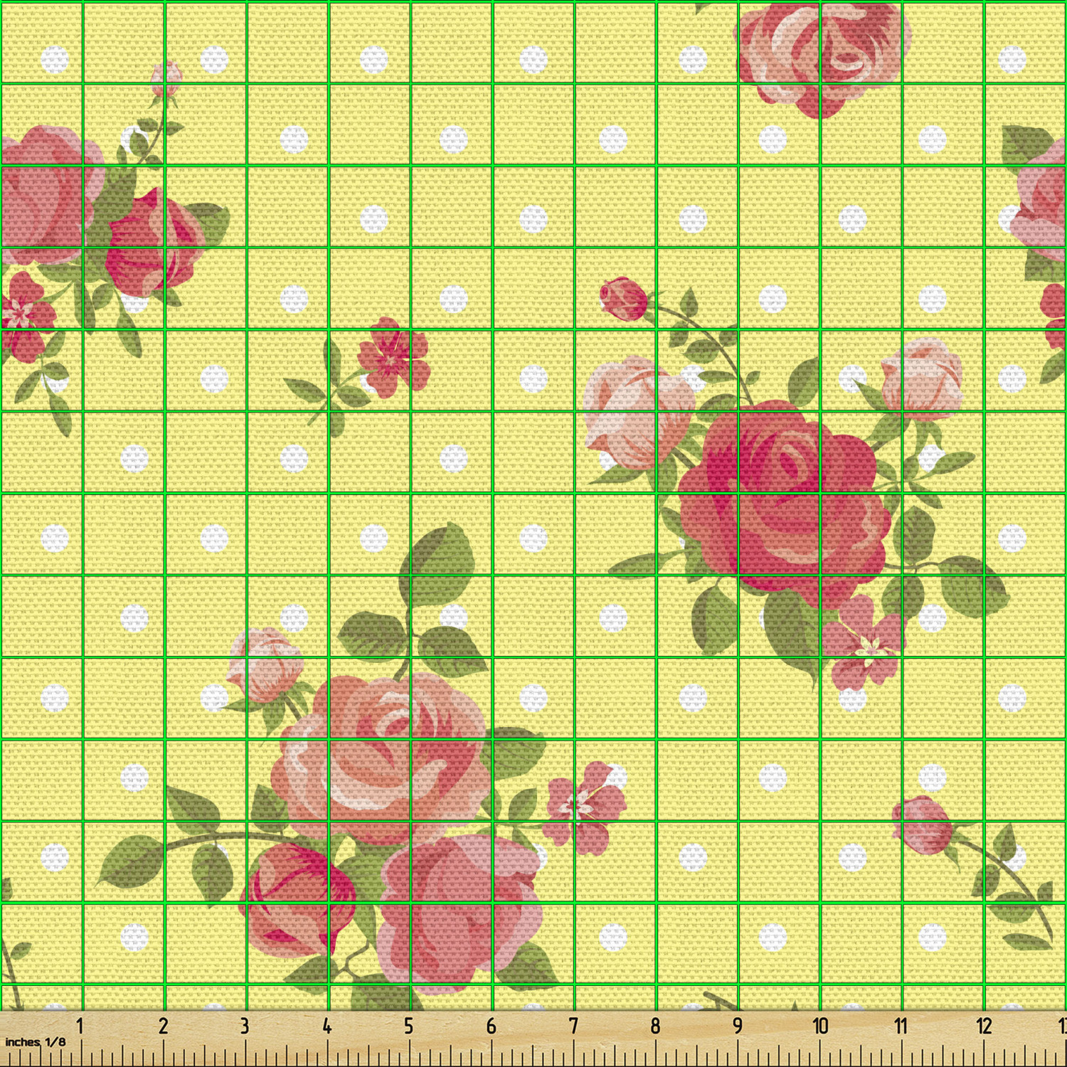 Ambesonne Rose Fabric by the Yard Decorative Upholstery Home Accents - Picture 62 of 164