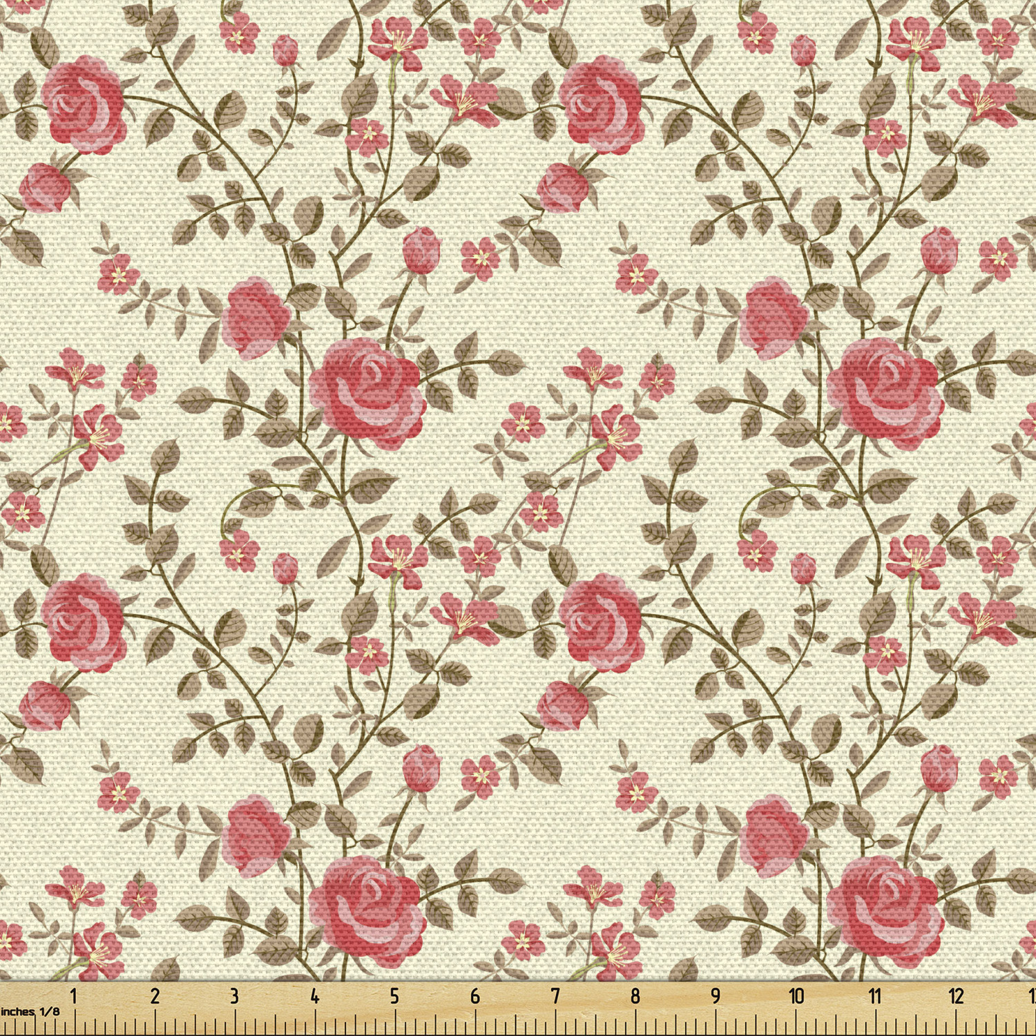 Ambesonne Rose Fabric by the Yard Decorative Upholstery Home Accents - Picture 113 of 164