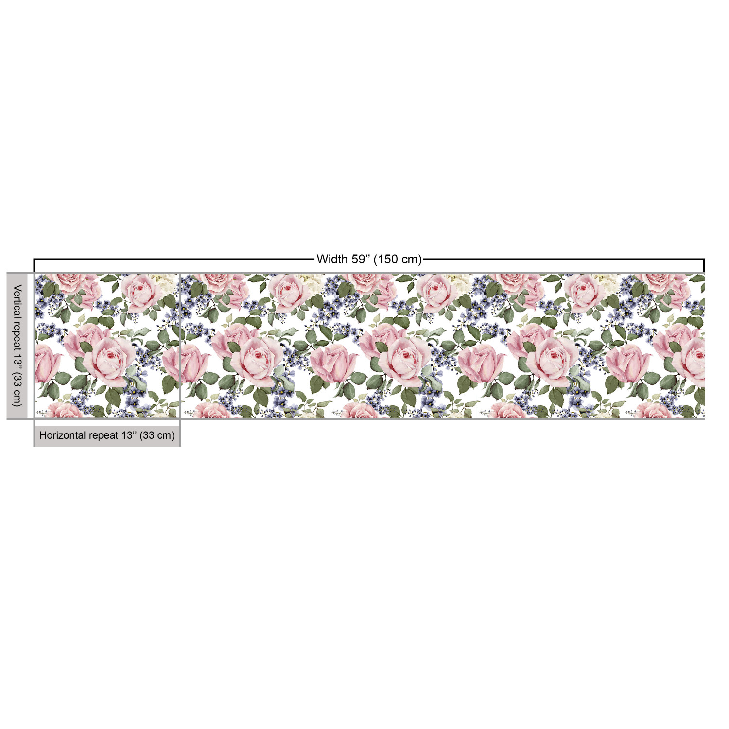 Ambesonne Rose Fabric by the Yard Decorative Upholstery Home Accents