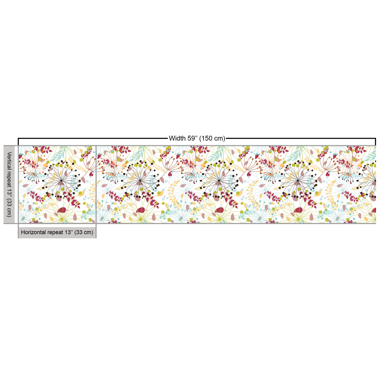 Ambesonne Floral Vintage Fabric by the Yard Decorative Upholstery Home Accents - Picture 31 of 164