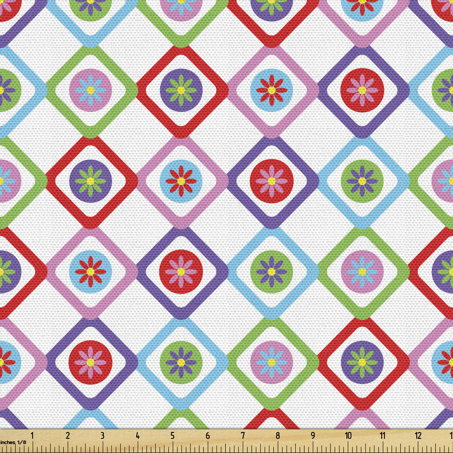 Ambesonne Floral Vintage Fabric by the Yard Decorative Upholstery Home Accents - Picture 145 of 164