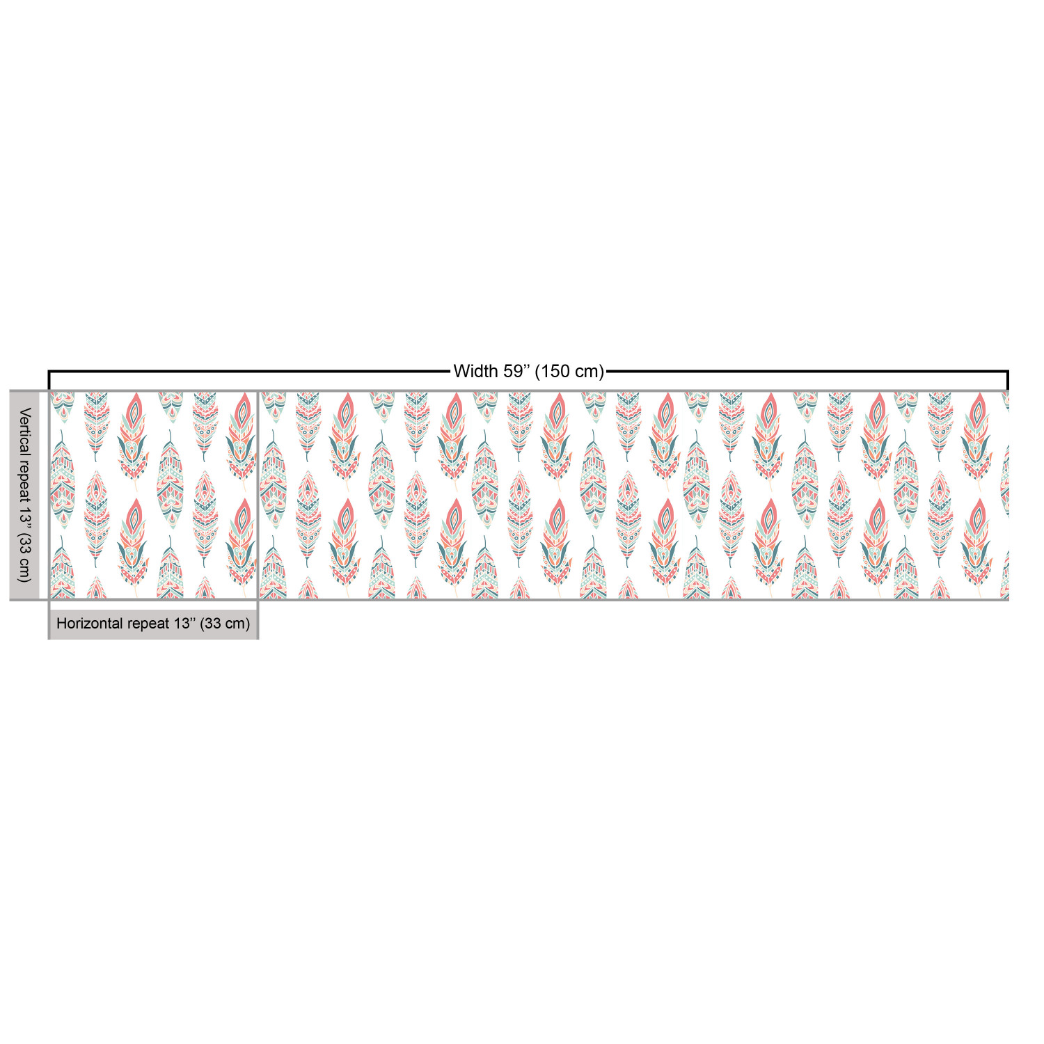 Ambesonne Feather Fabric by the Yard Decorative Upholstery Home Accents - Picture 43 of 160