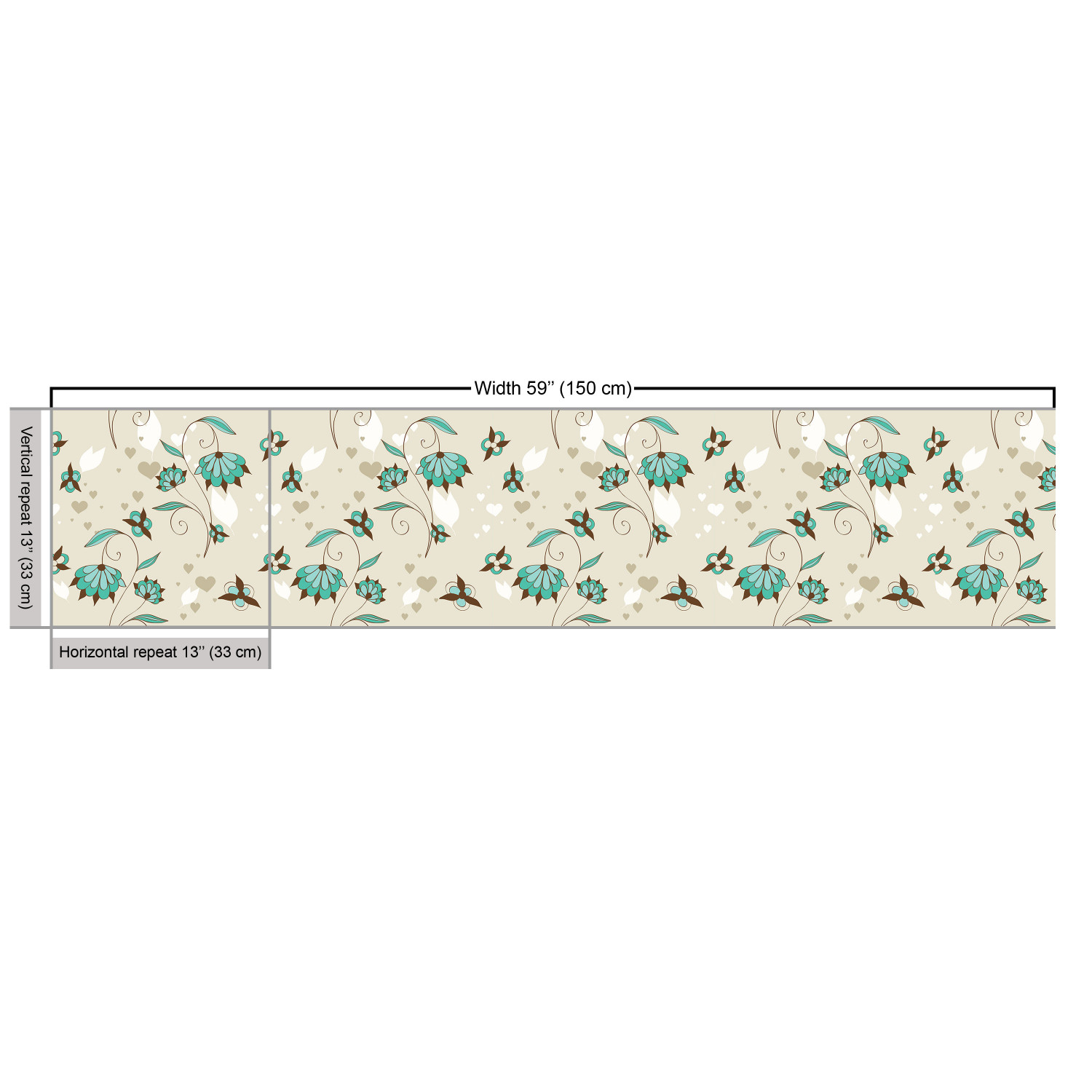 Ambesonne Floral Vintage Fabric by the Yard Decorative Upholstery Home Accents - Picture 127 of 164