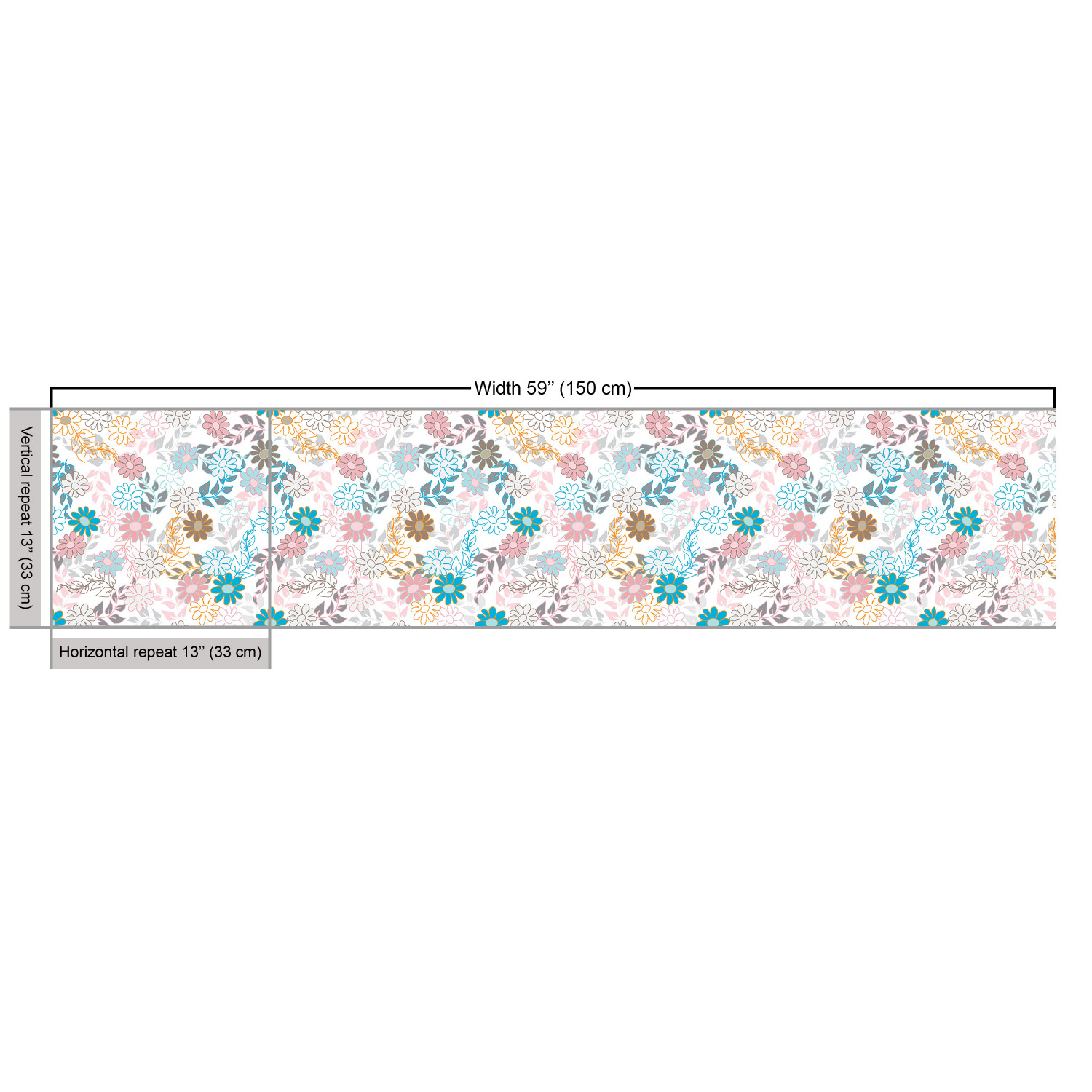 Ambesonne Floral Vintage Fabric by the Yard Decorative Upholstery Home Accents - Picture 115 of 164
