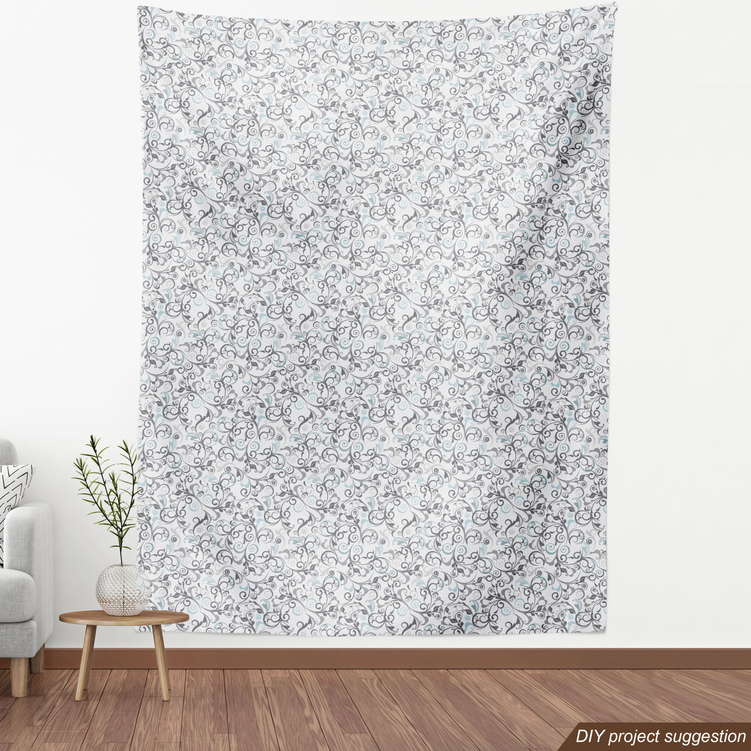 Ambesonne Floral Vintage Fabric by the Yard Decorative Upholstery Home Accents - Picture 56 of 164