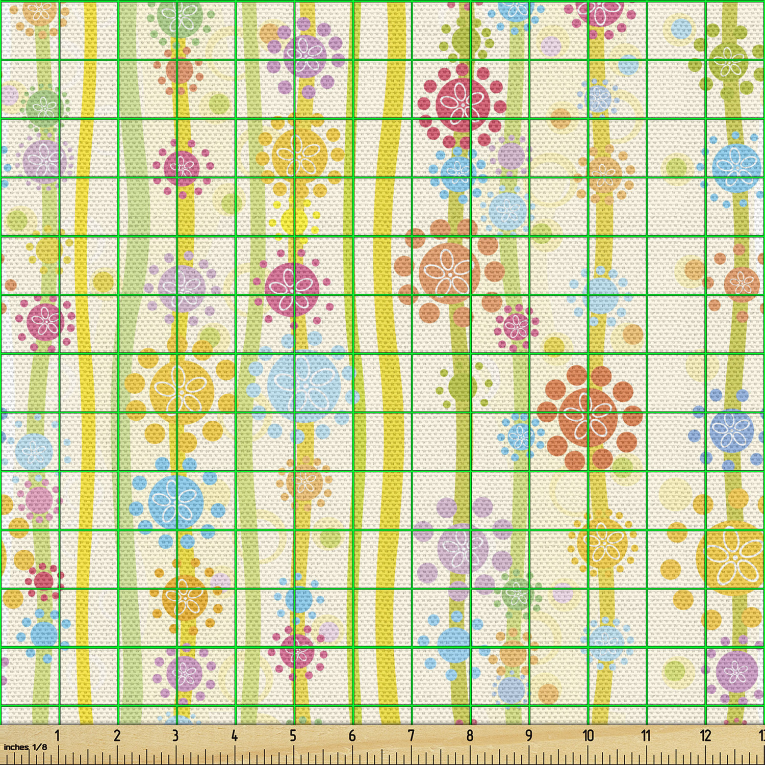 Ambesonne Floral Vintage Fabric by the Yard Decorative Upholstery Home Accents - Picture 46 of 164