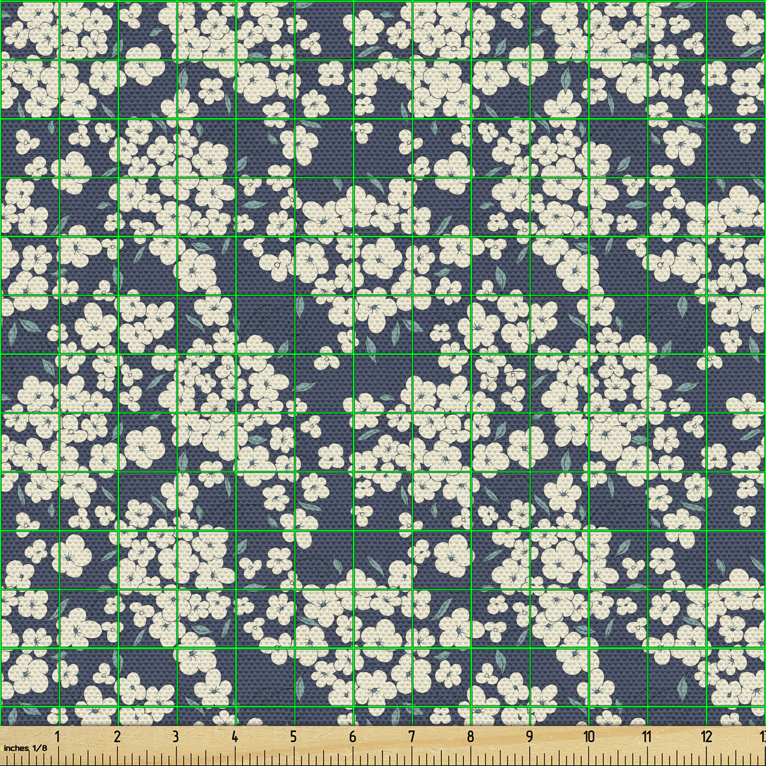 Ambesonne Floral Vintage Fabric by the Yard Decorative Upholstery Home Accents - Picture 154 of 164