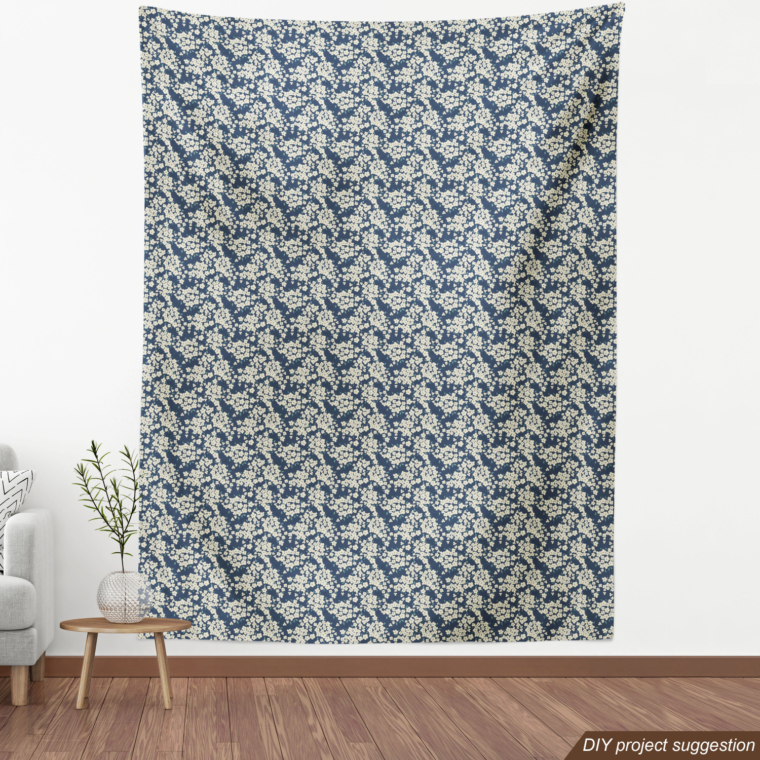 Ambesonne Floral Vintage Fabric by the Yard Decorative Upholstery Home Accents - Picture 156 of 164