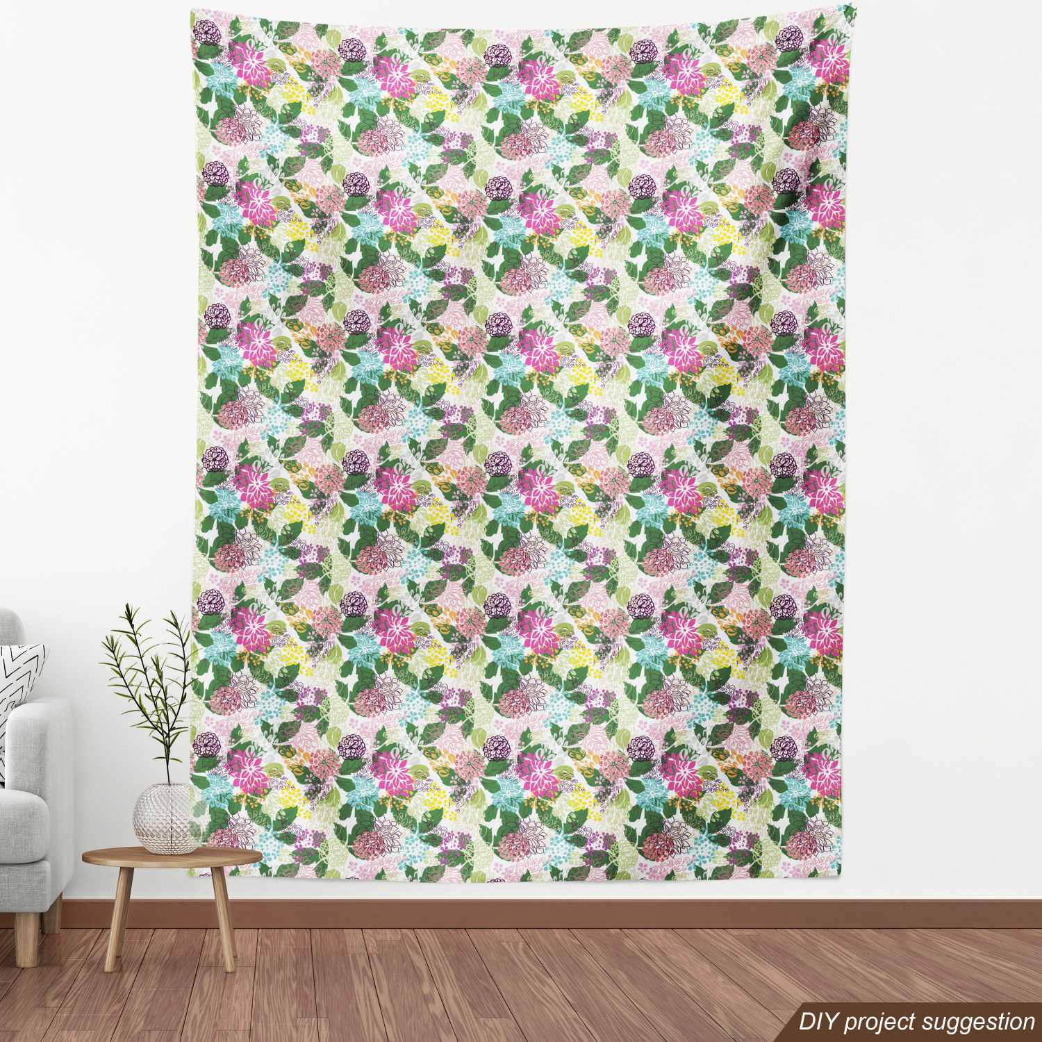 Ambesonne Floral Vintage Fabric by the Yard Decorative Upholstery Home Accents - Picture 24 of 164