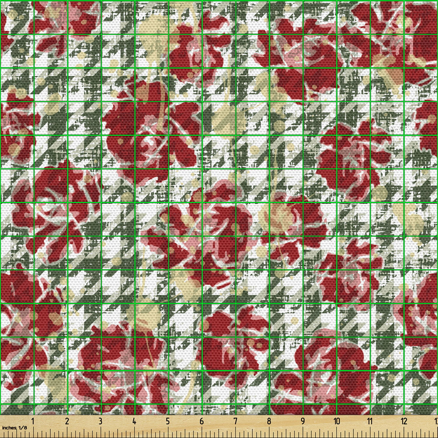 Ambesonne Floral Vintage Fabric by the Yard Decorative Upholstery Home Accents - Picture 138 of 164