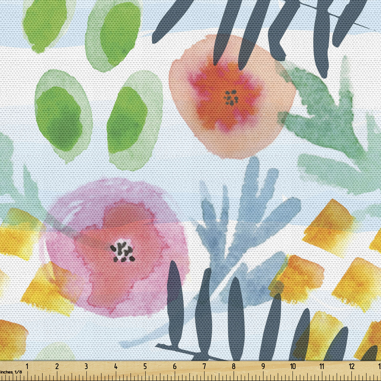 Ambesonne Floral Vintage Fabric by the Yard Decorative Upholstery Home Accents - Picture 93 of 164