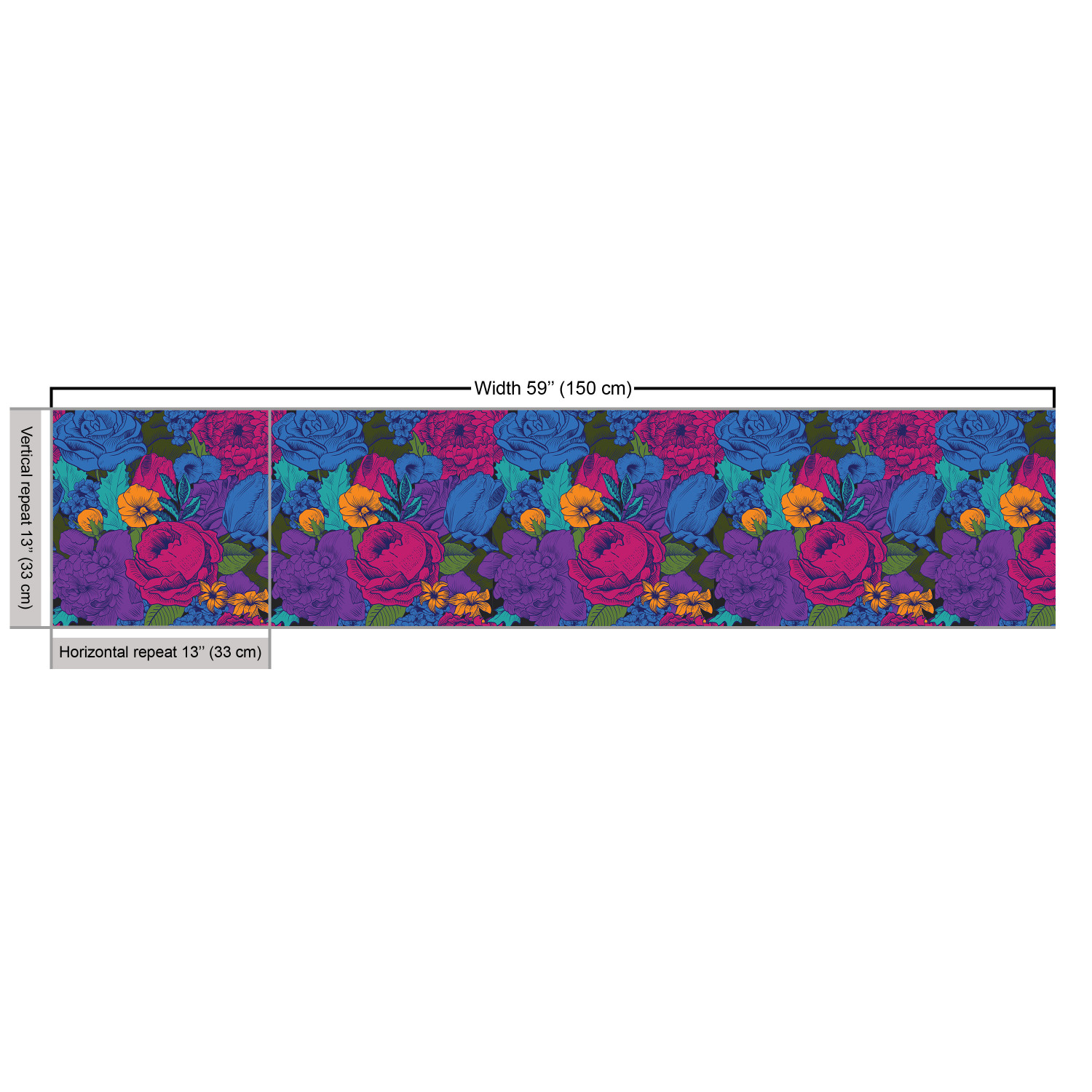 Ambesonne Floral Vintage Fabric by the Yard Decorative Upholstery Home Accents - Picture 163 of 164