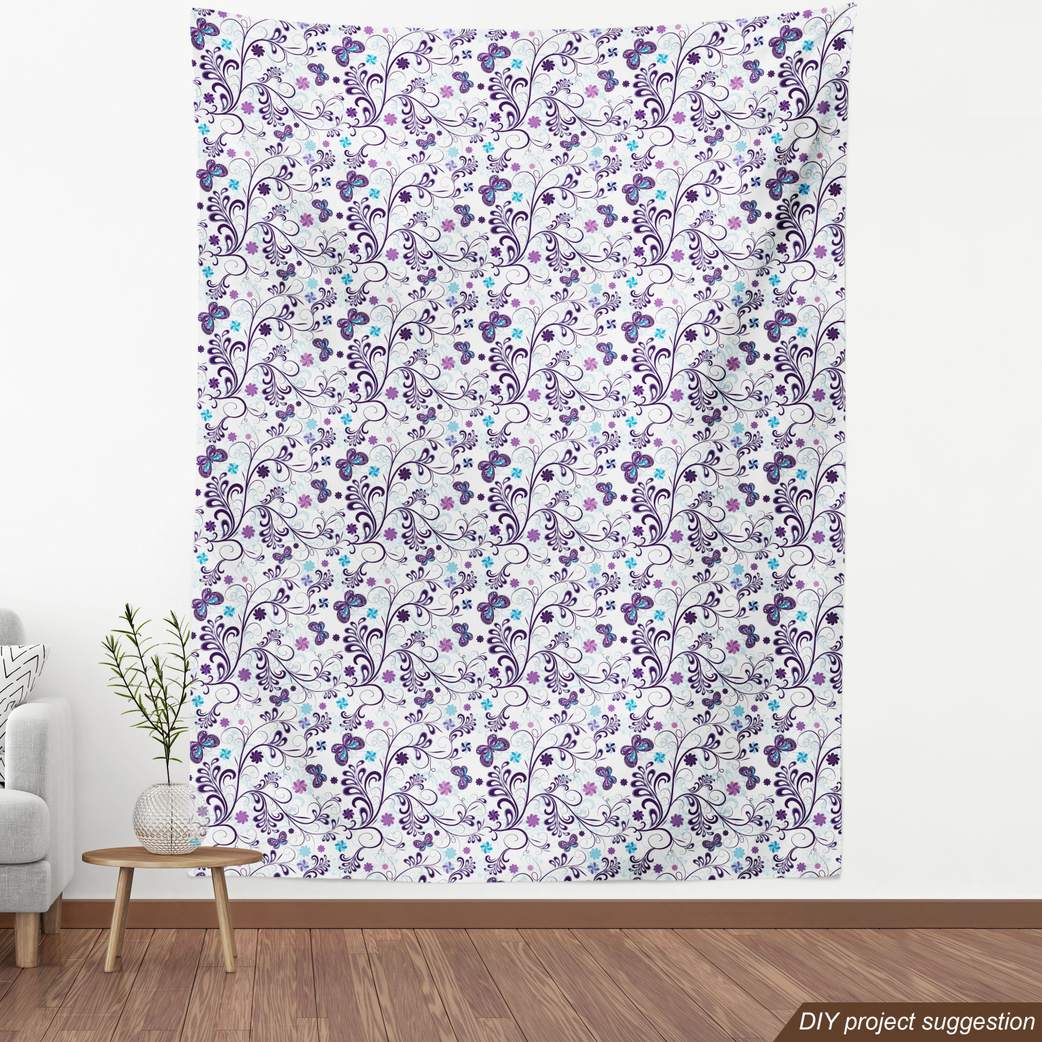 Ambesonne Floral Vintage Fabric by the Yard Decorative Upholstery Home Accents - Picture 36 of 164