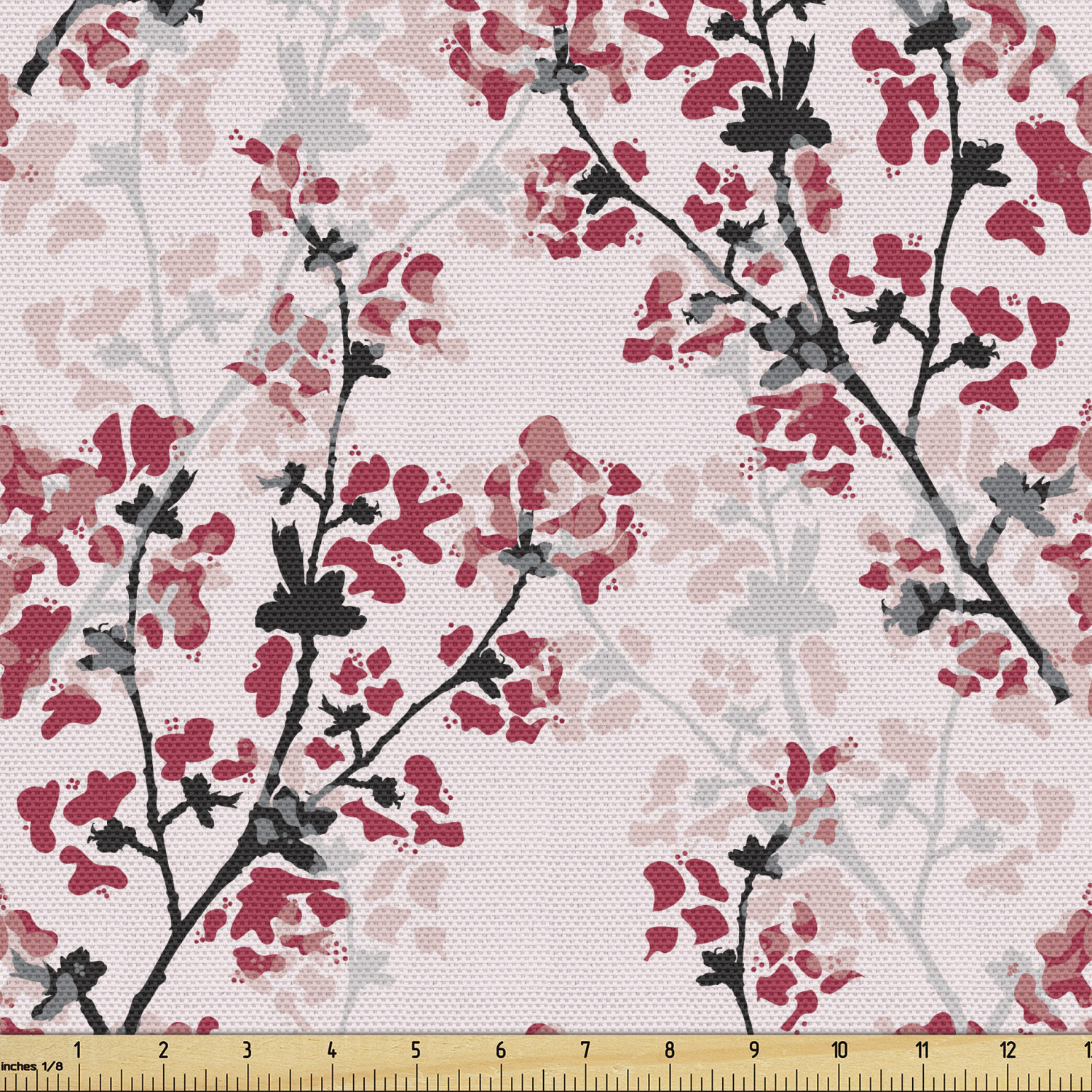 Ambesonne Floral Vintage Fabric by the Yard Decorative Upholstery Home Accents - Picture 97 of 164