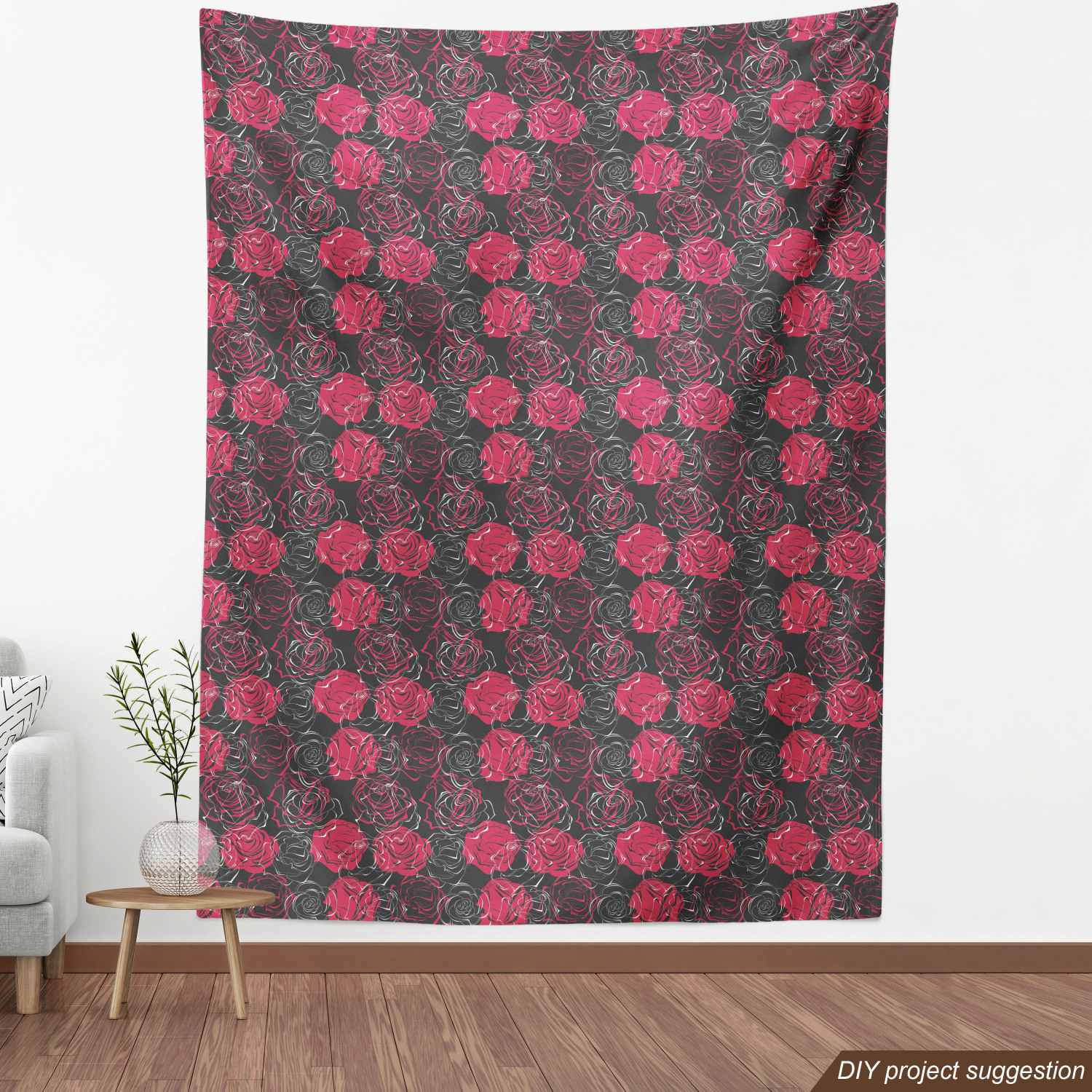 Ambesonne Floral Vintage Fabric by the Yard Decorative Upholstery Home Accents - Picture 104 of 164
