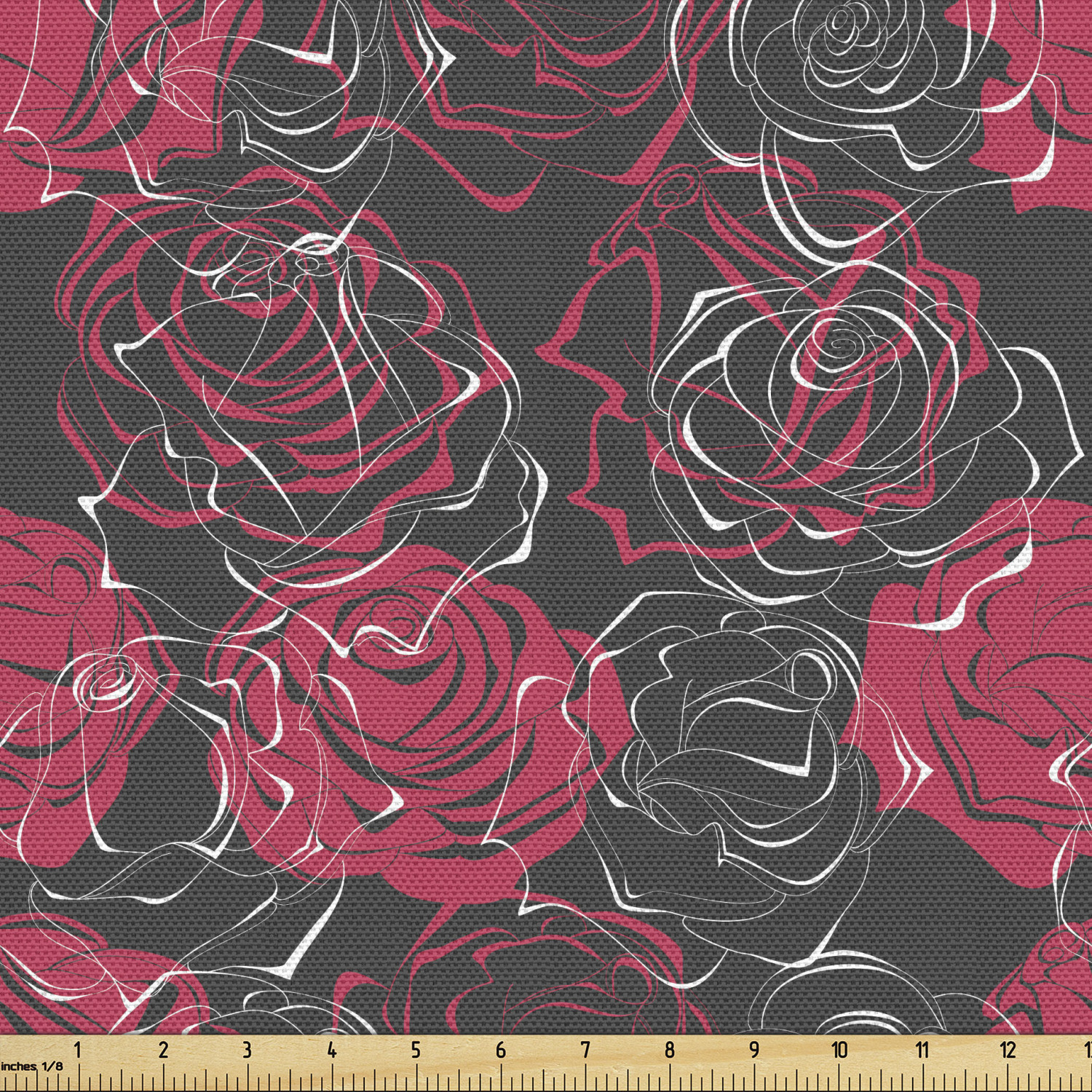 Ambesonne Floral Vintage Fabric by the Yard Decorative Upholstery Home Accents - Picture 101 of 164
