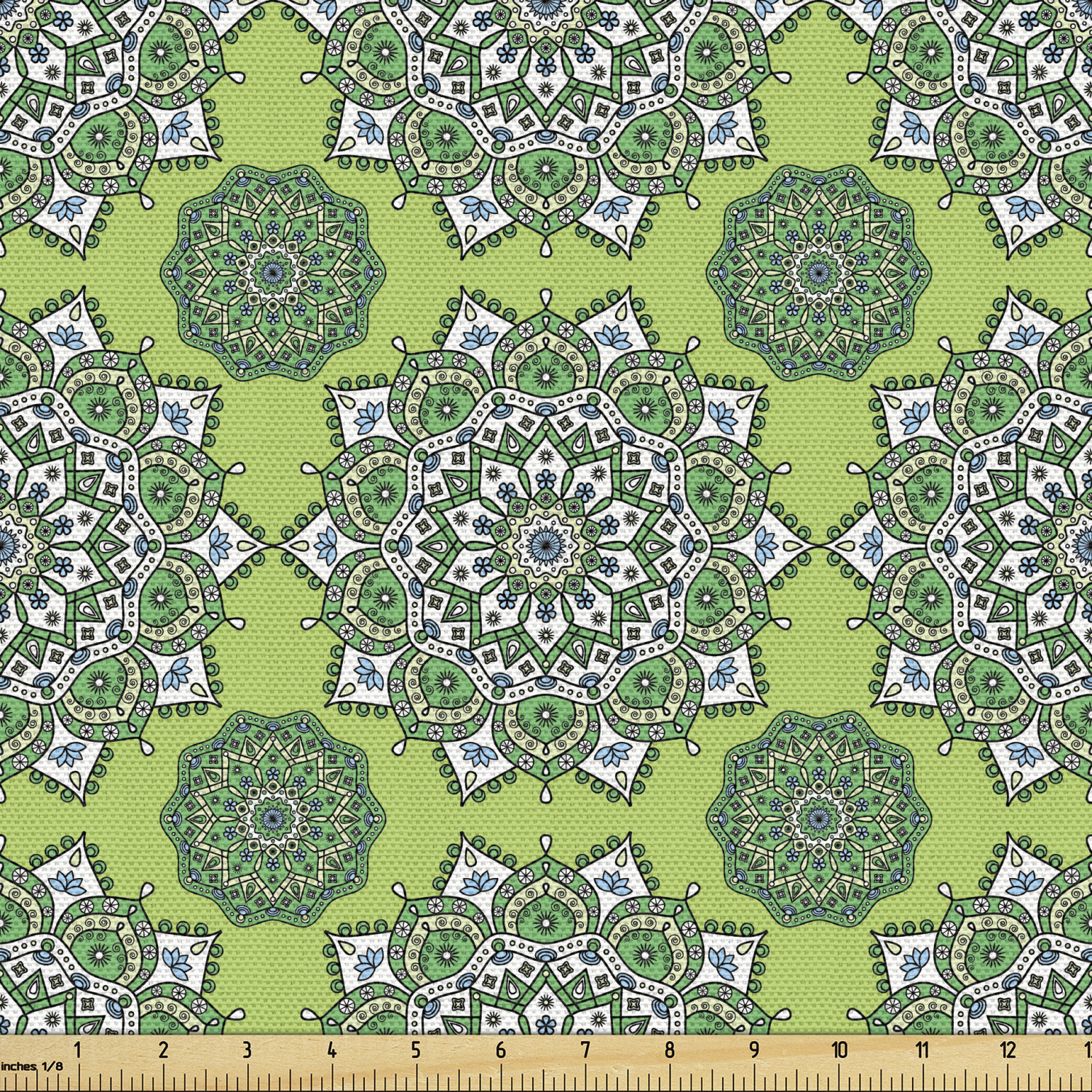 Acentos para el hogar tapicería decorativa de tela verde Ambesonne - Imagen 97 de 164
