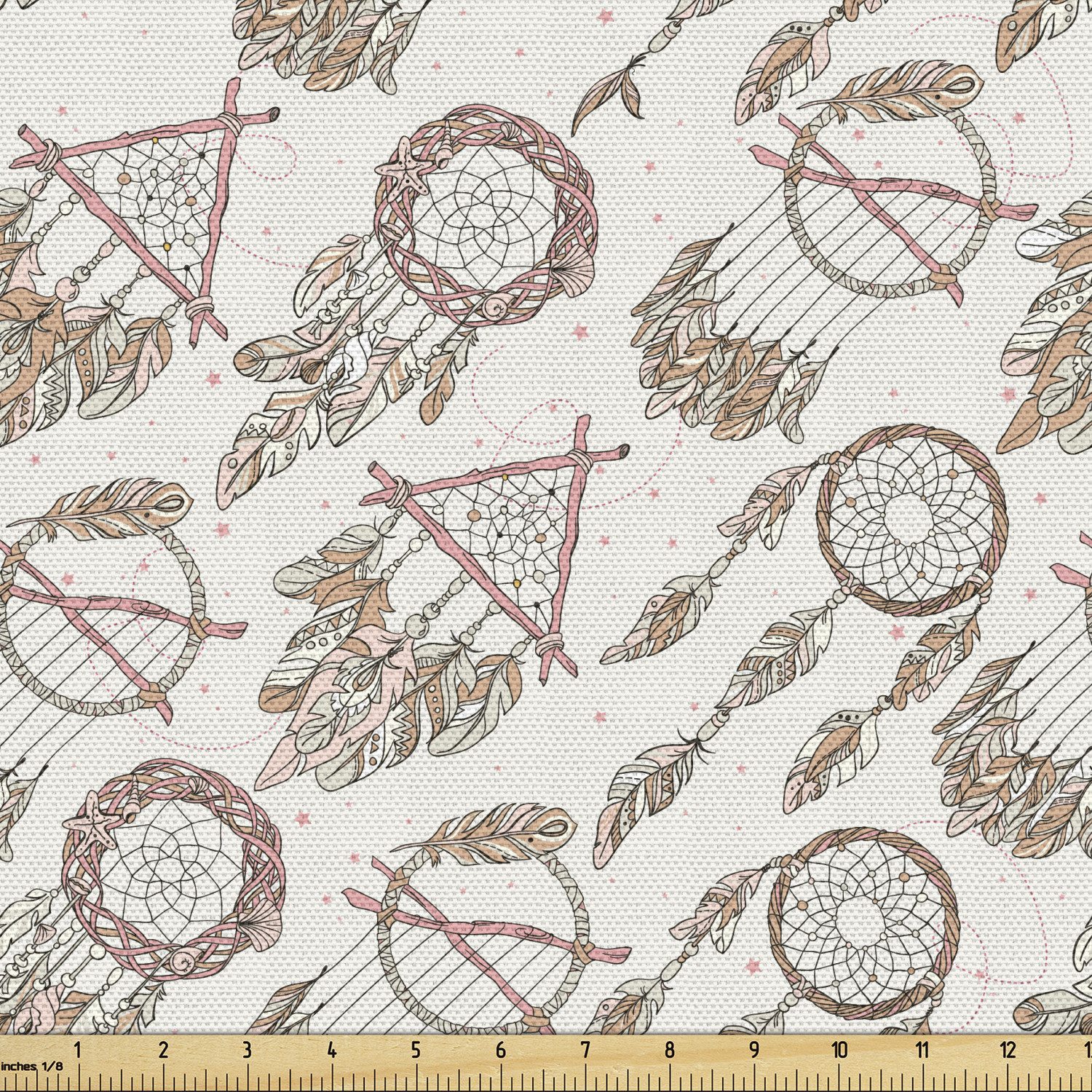 Ambesonne Feather Fabric by the Yard Decorative Upholstery Home Accents - Picture 85 of 160