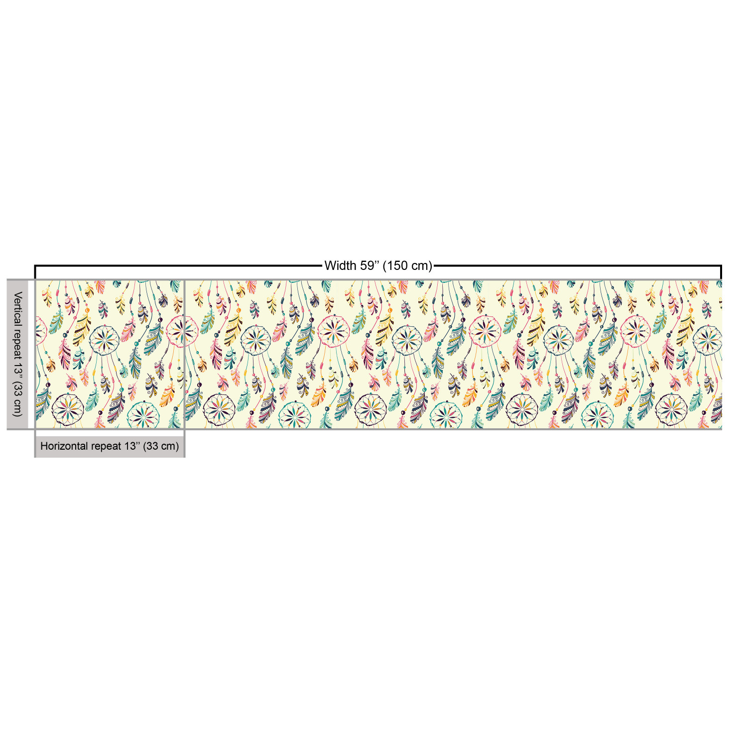 Ambesonne Feather Fabric by the Yard Decorative Upholstery Home Accents - Picture 139 of 160