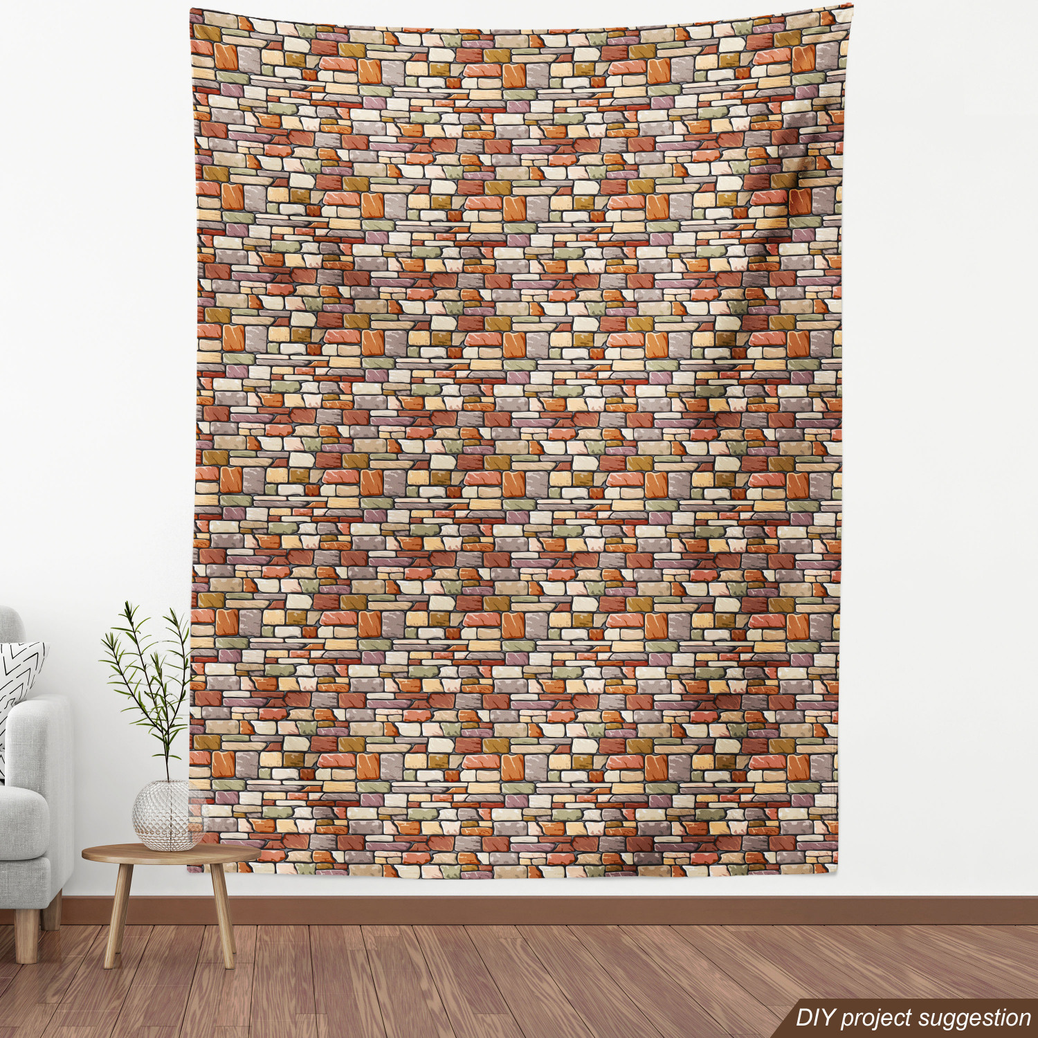 Ambesonne Grunge Fabric by the Yard Decorative Upholstery Home Accents - Picture 64 of 164