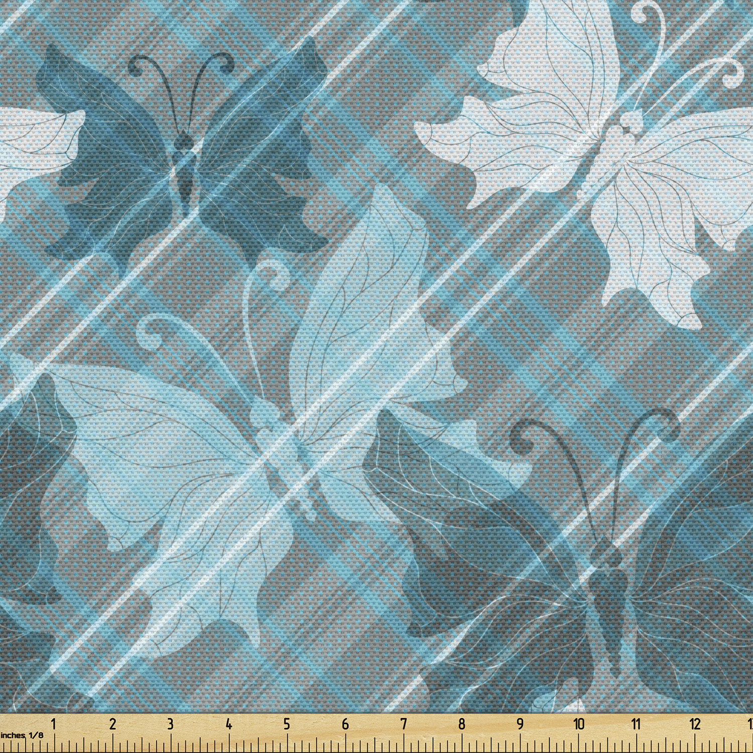 Ambesonne Grunge Fabric by the Yard Decorative Upholstery Home Accents - Picture 29 of 164