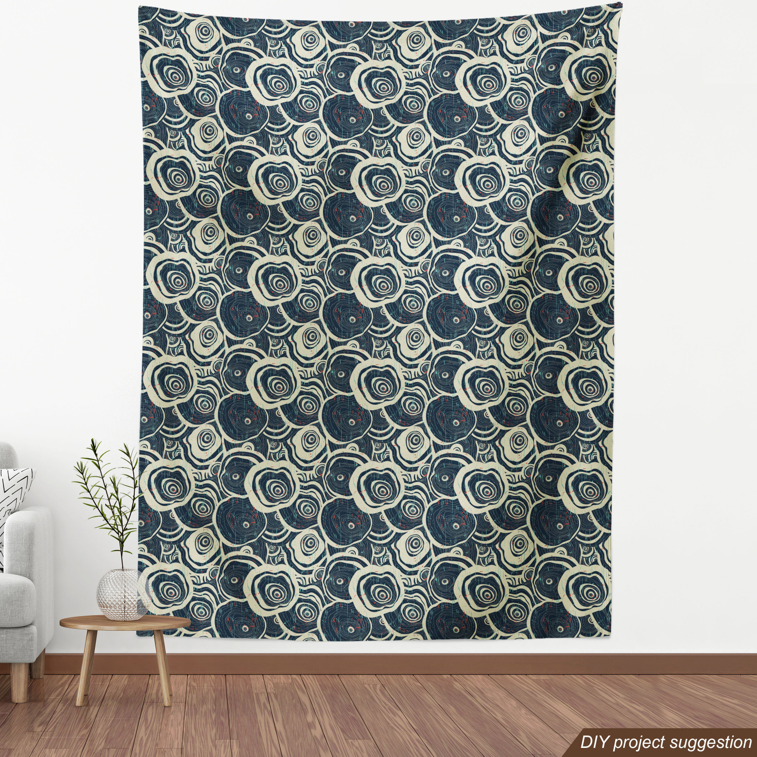 Ambesonne Grunge Fabric by the Yard Decorative Upholstery Home Accents - Picture 40 of 164