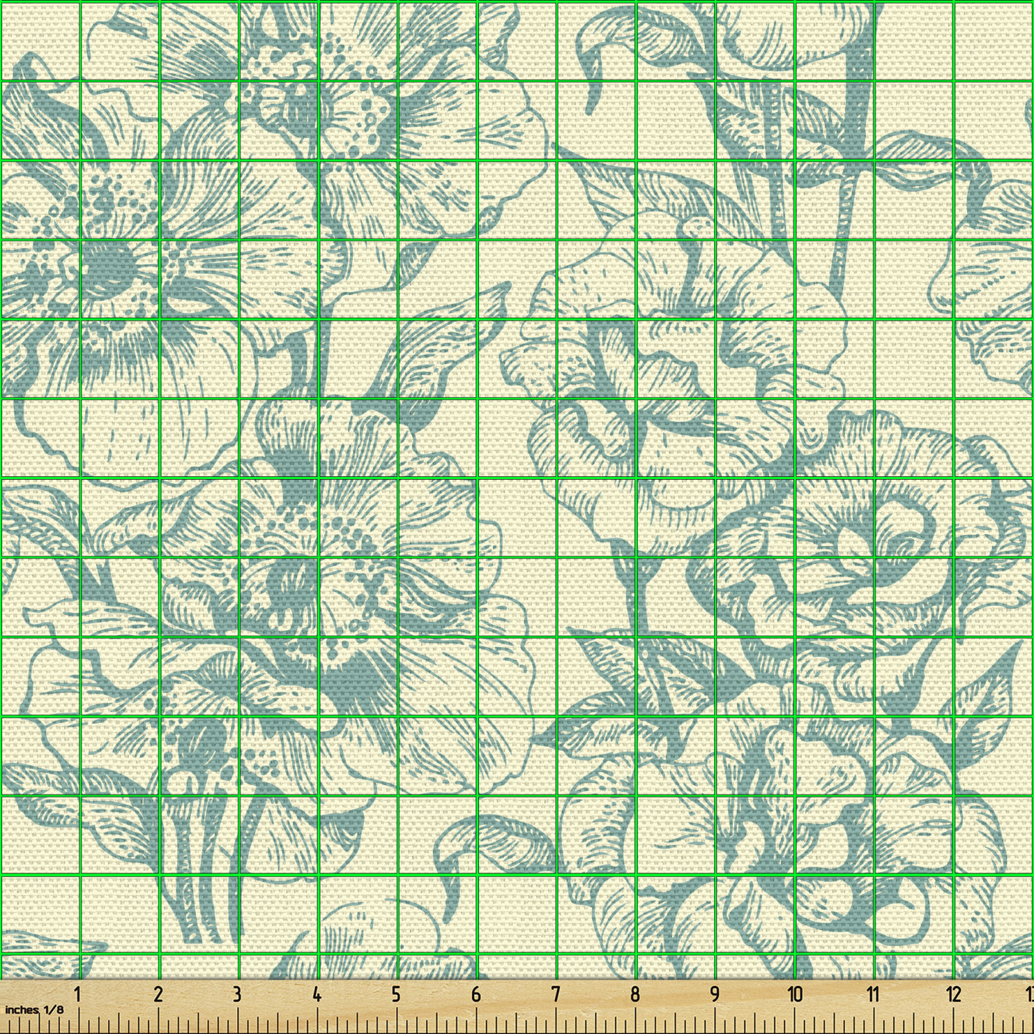 Acentos para el hogar tapicería decorativa de tela verde Ambesonne - Imagen 14 de 164