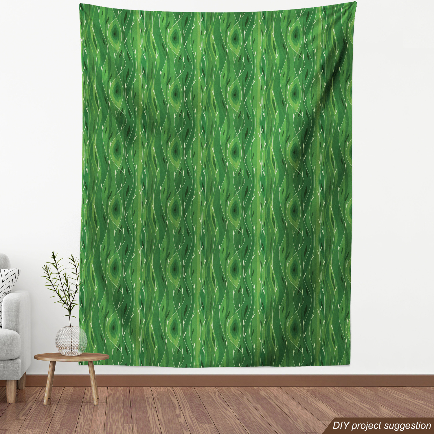 Acentos para el hogar tapicería decorativa de tela verde Ambesonne - Imagen 120 de 164
