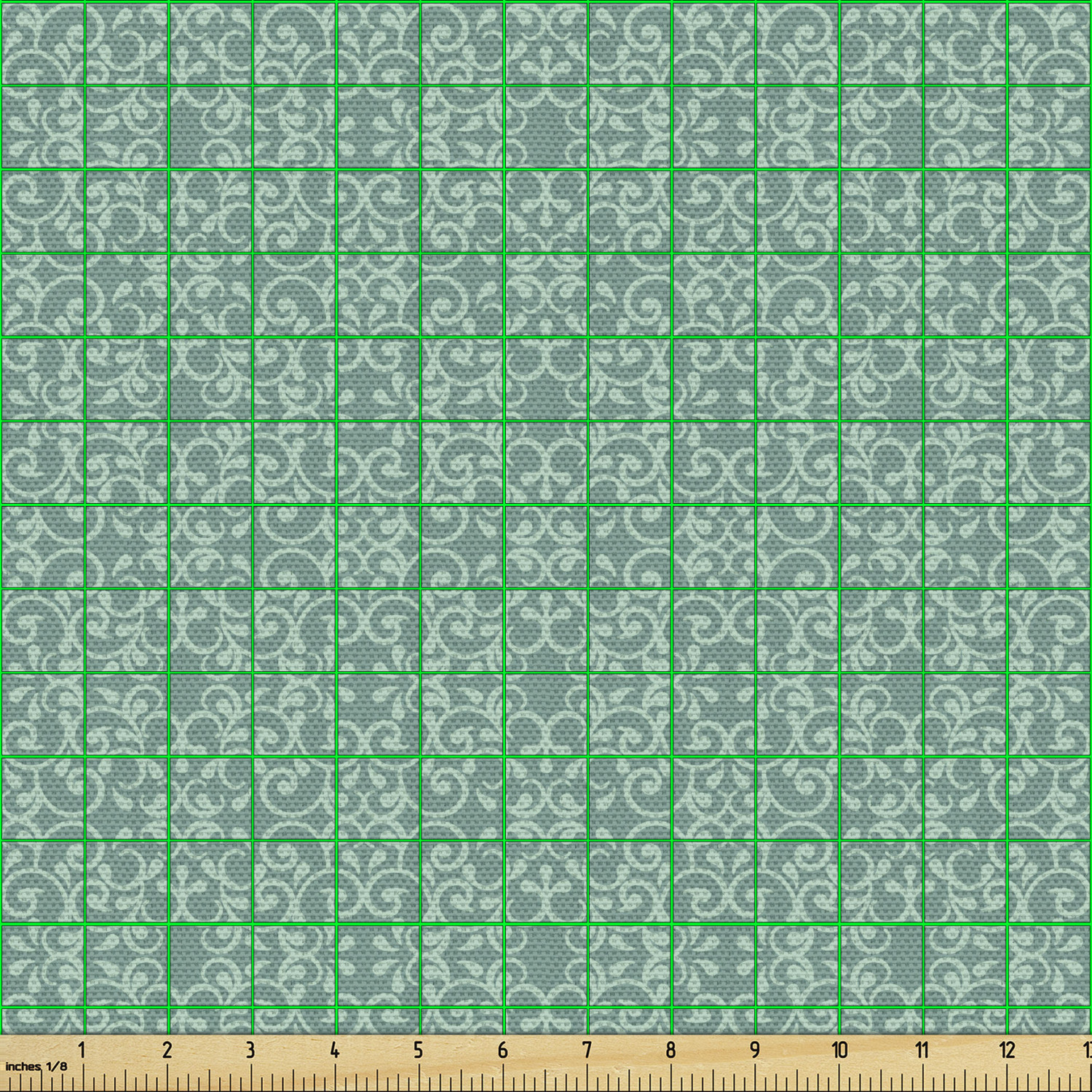 Acentos para el hogar tapicería decorativa de tela verde Ambesonne - Imagen 154 de 164