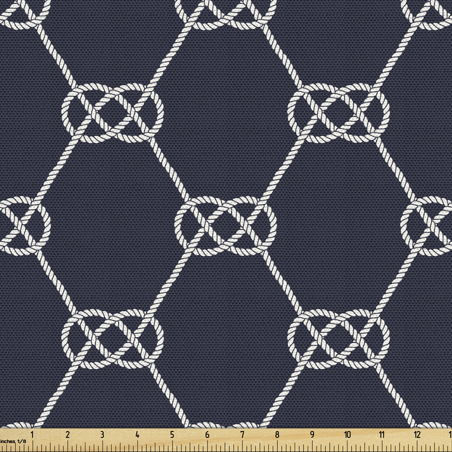 Ambesonne Blue Print Fabric by the Yard Decorative Upholstery Home Accents - Picture 117 of 164