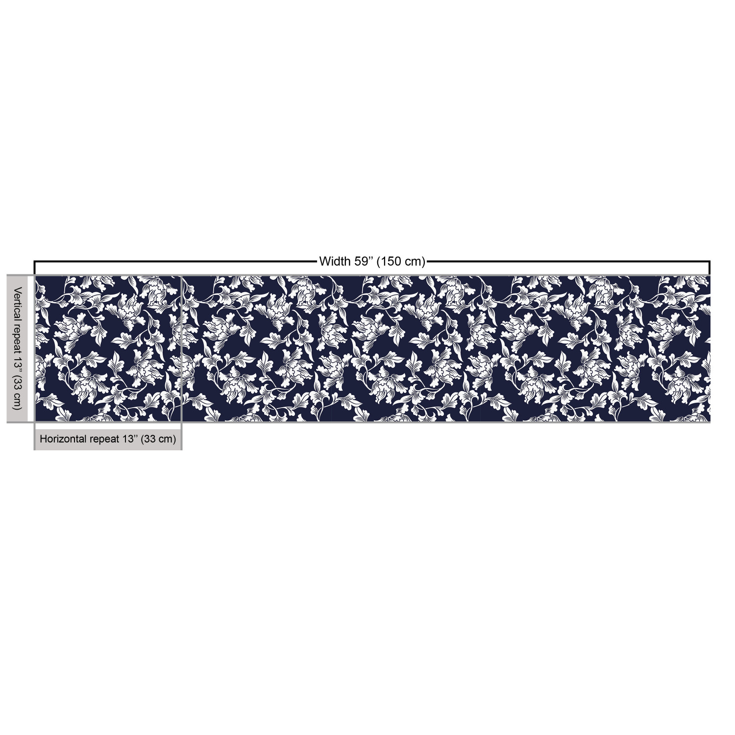 Ambesonne Blue Print Fabric by the Yard Decorative Upholstery Home Accents - Picture 71 of 164