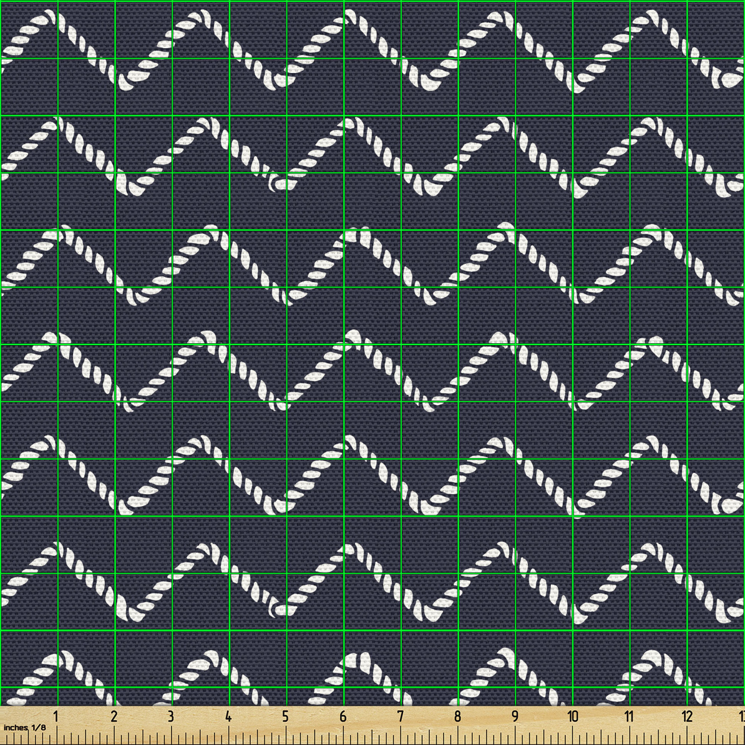 Ambesonne Blue Print Fabric by the Yard Decorative Upholstery Home Accents - Picture 46 of 164