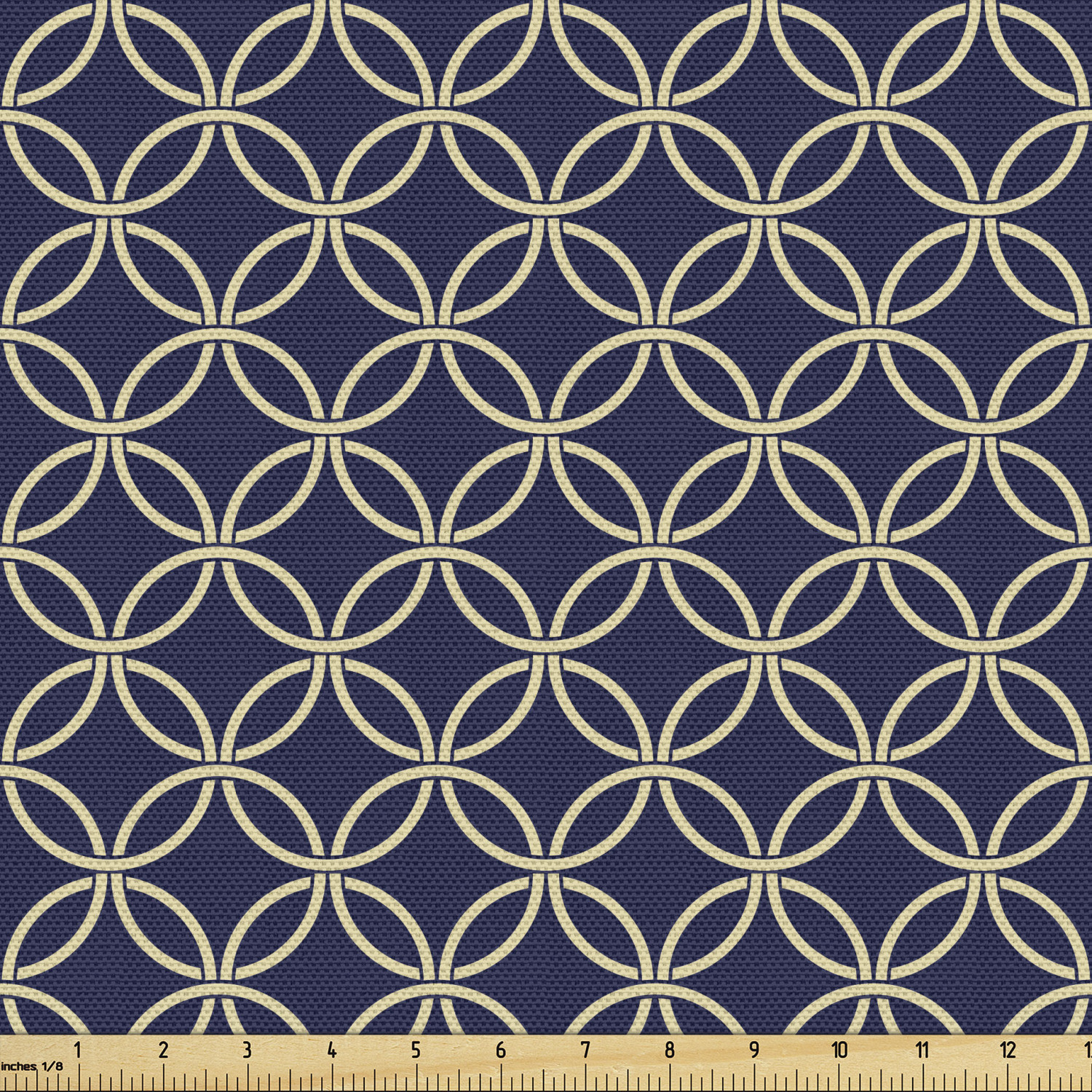 Ambesonne Blue Print Fabric by the Yard Decorative Upholstery Home Accents - Picture 121 of 164
