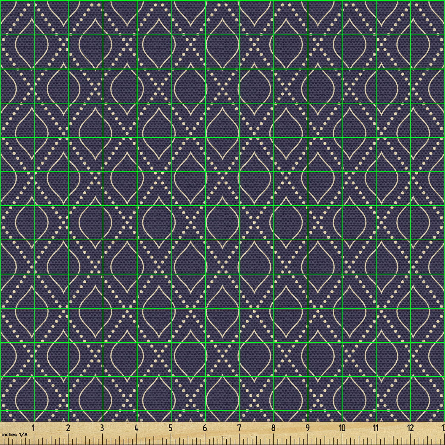 Ambesonne Blue Print Fabric by the Yard Decorative Upholstery Home Accents - Picture 74 of 164