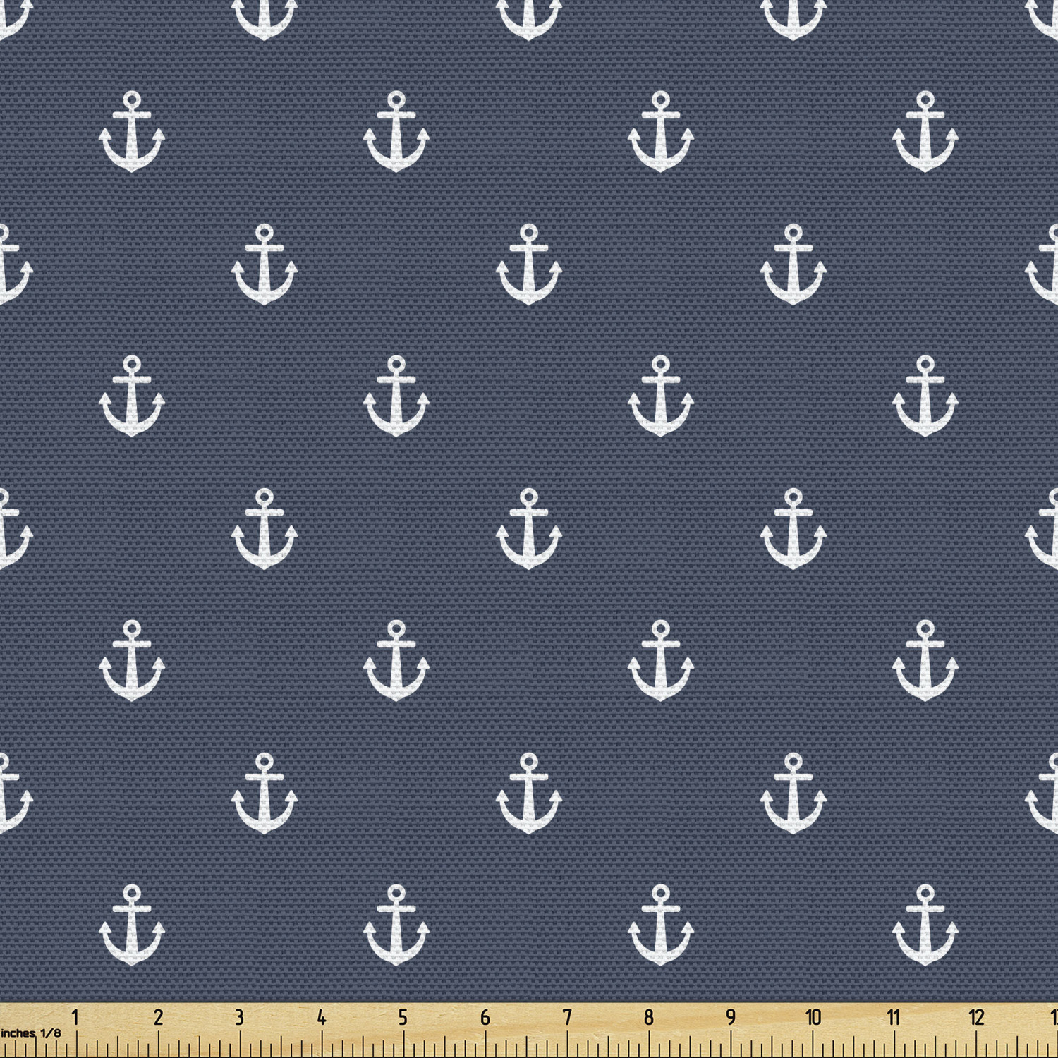 Ambesonne Blue Print Fabric by the Yard Decorative Upholstery Home Accents - Picture 21 of 164