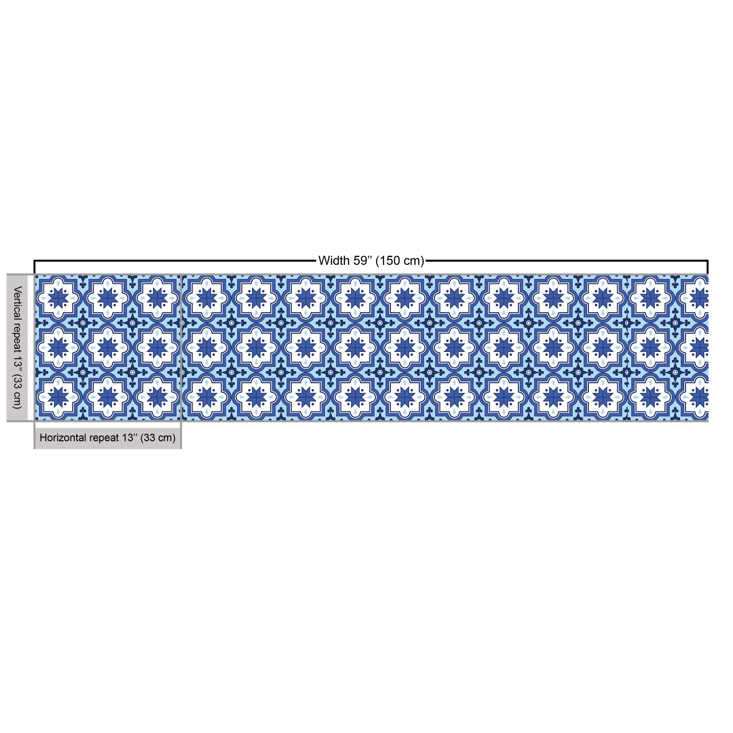 Ambesonne Blue Print Fabric by the Yard Decorative Upholstery Home Accents - Picture 111 of 164