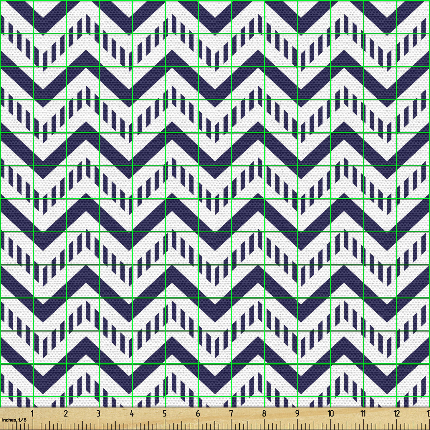 Ambesonne Blue Print Fabric by the Yard Decorative Upholstery Home Accents - Picture 34 of 164