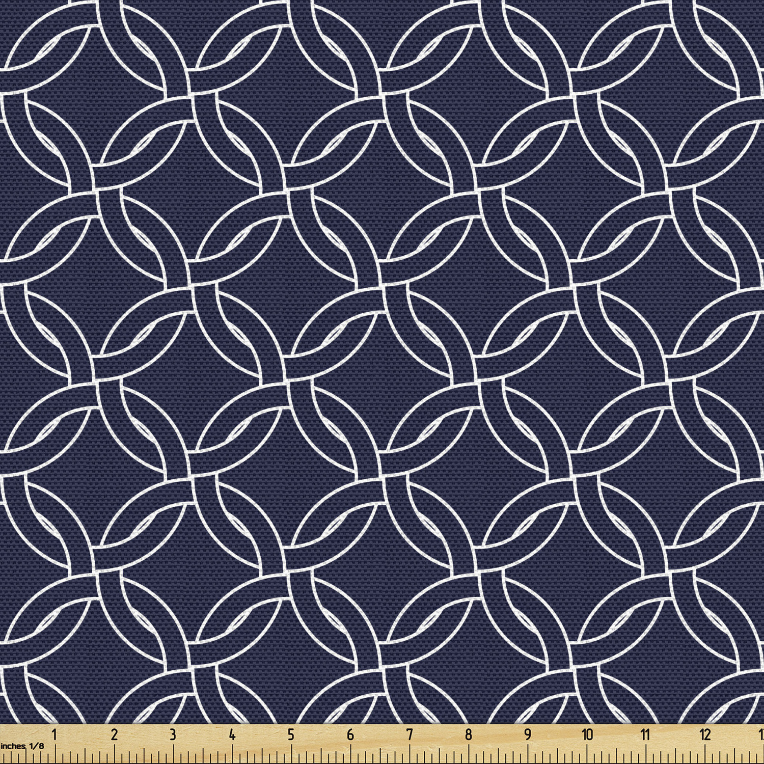 Ambesonne Blue Print Fabric by the Yard Decorative Upholstery Home Accents - Picture 97 of 164