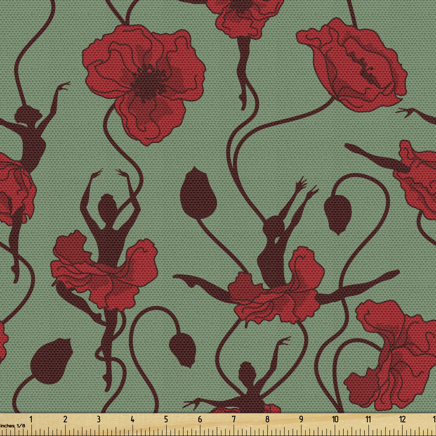 Ambesonne Machine Washable Fabric by the Yard Upholstery Home Accents Decor - Picture 33 of 164