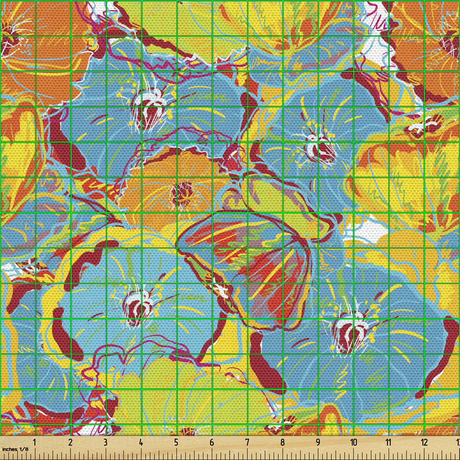 Ambesonne Machine Washable Fabric by the Yard Upholstery Home Accents Decor - Picture 78 of 164