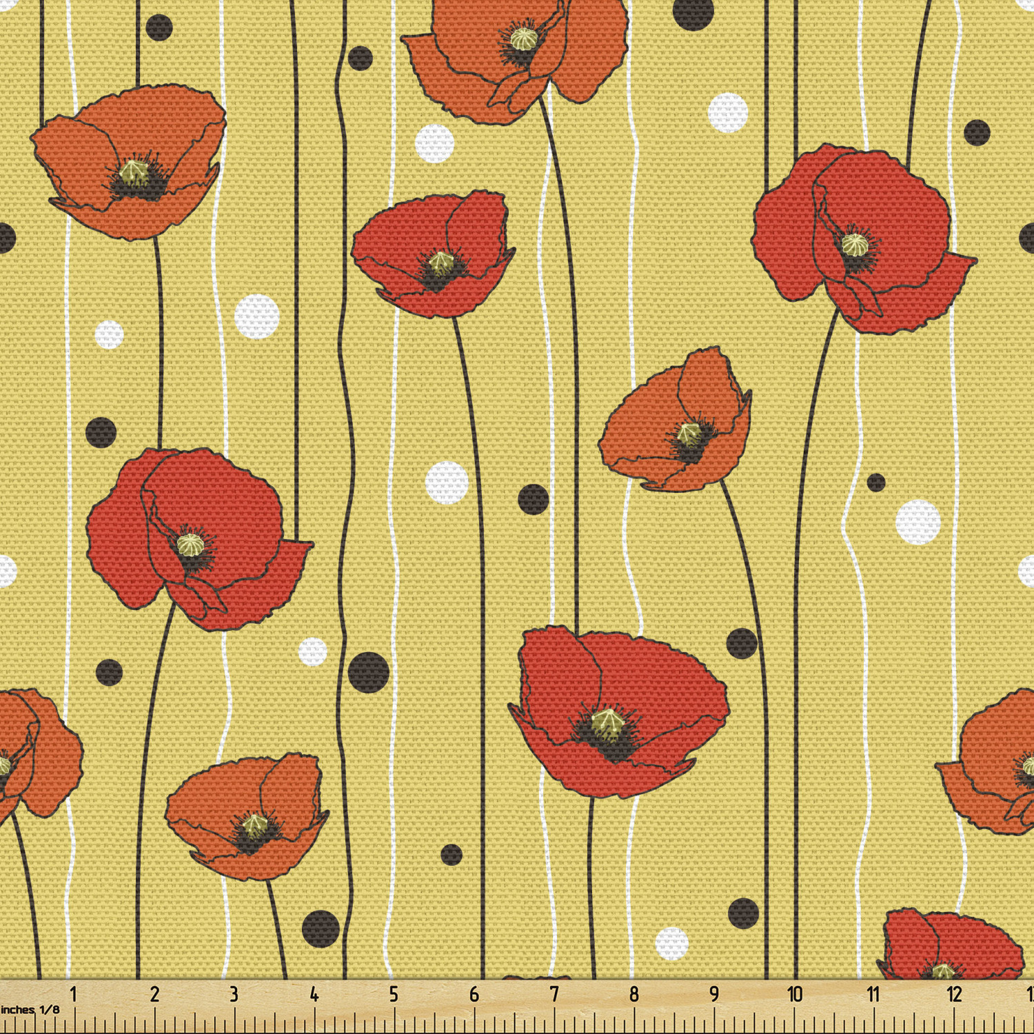 Ambesonne Machine Washable Fabric by the Yard Upholstery Home Accents Decor - Picture 57 of 164